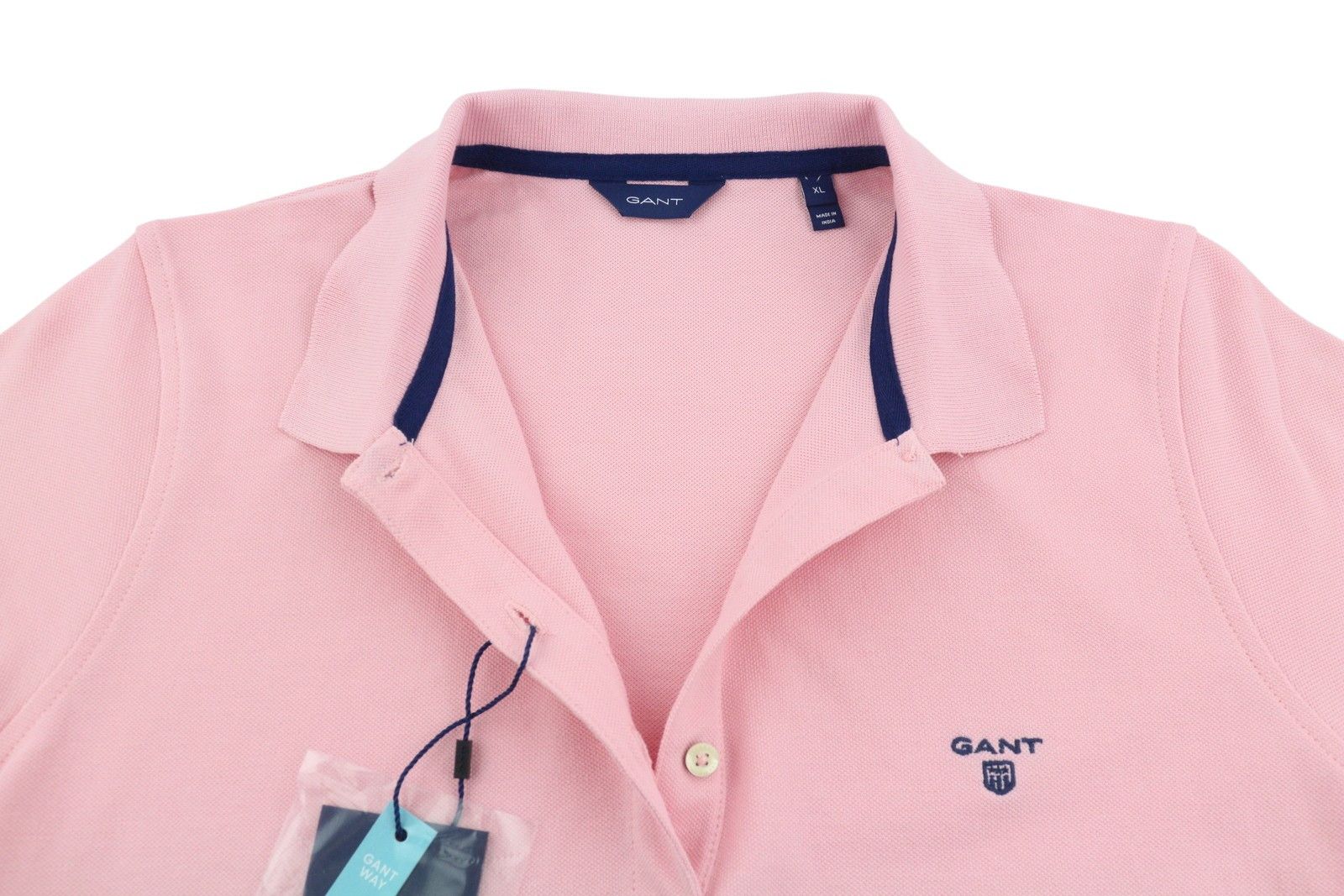 Gant SUMMER PIQUE XL Preppy Pink Textured Polo 87719 Size XL / US 12-14 / IT 48-50 - 5 Thumbnail