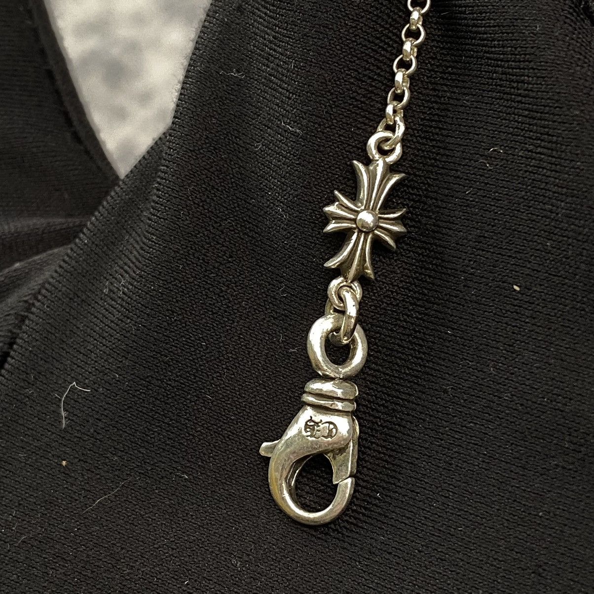 Chrome Hearts Chrome Hearts Roll Chain 2 Clip Lobster Clasps Tiny E Size ONE SIZE - 8 Thumbnail