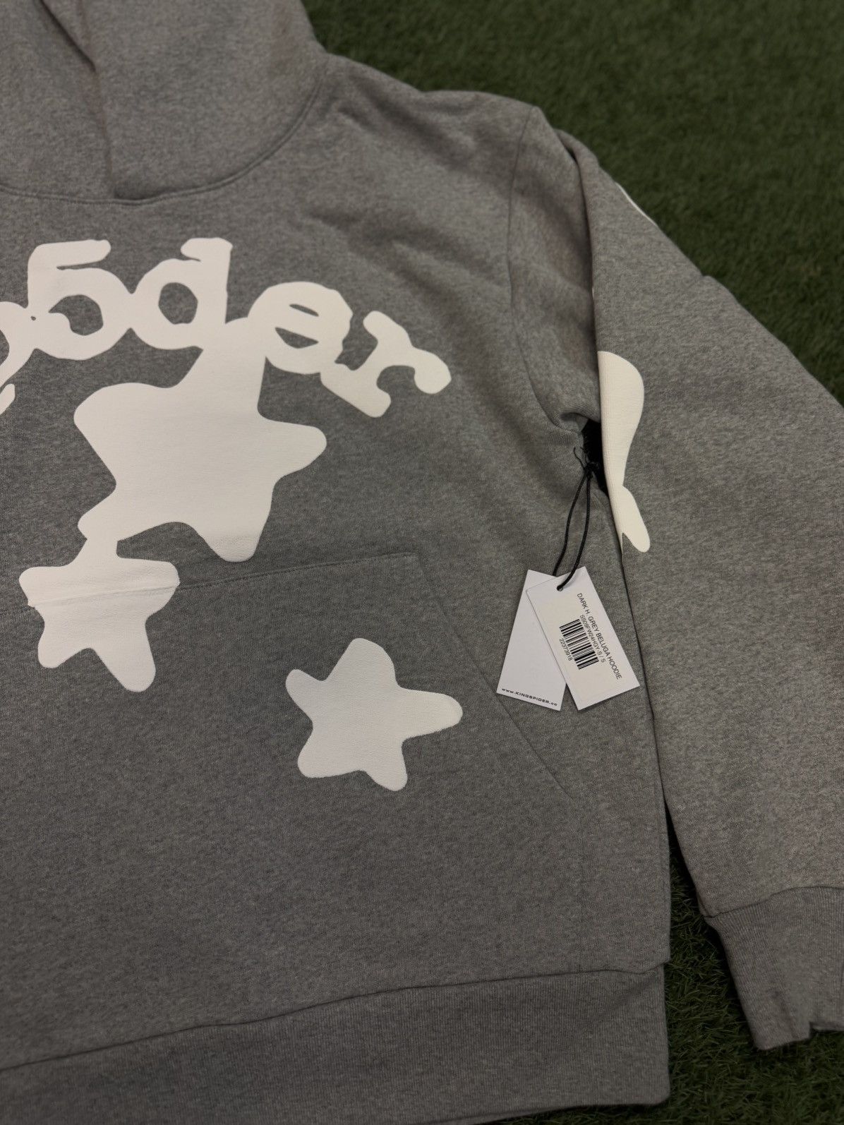 Sp5der Sp5der Worldwide Grey Beluga Hoodie Size S (NEW) Size US S / EU 44-46 / 1 - 4 Thumbnail