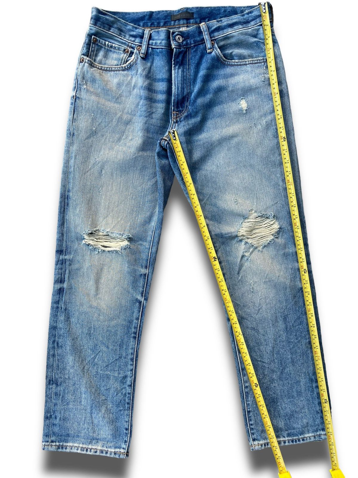Jun Takahashi × Uniqlo × Vintage Vintage Y2K Kaihara Denim Pants Size US 32 / EU 48 - 16 Thumbnail
