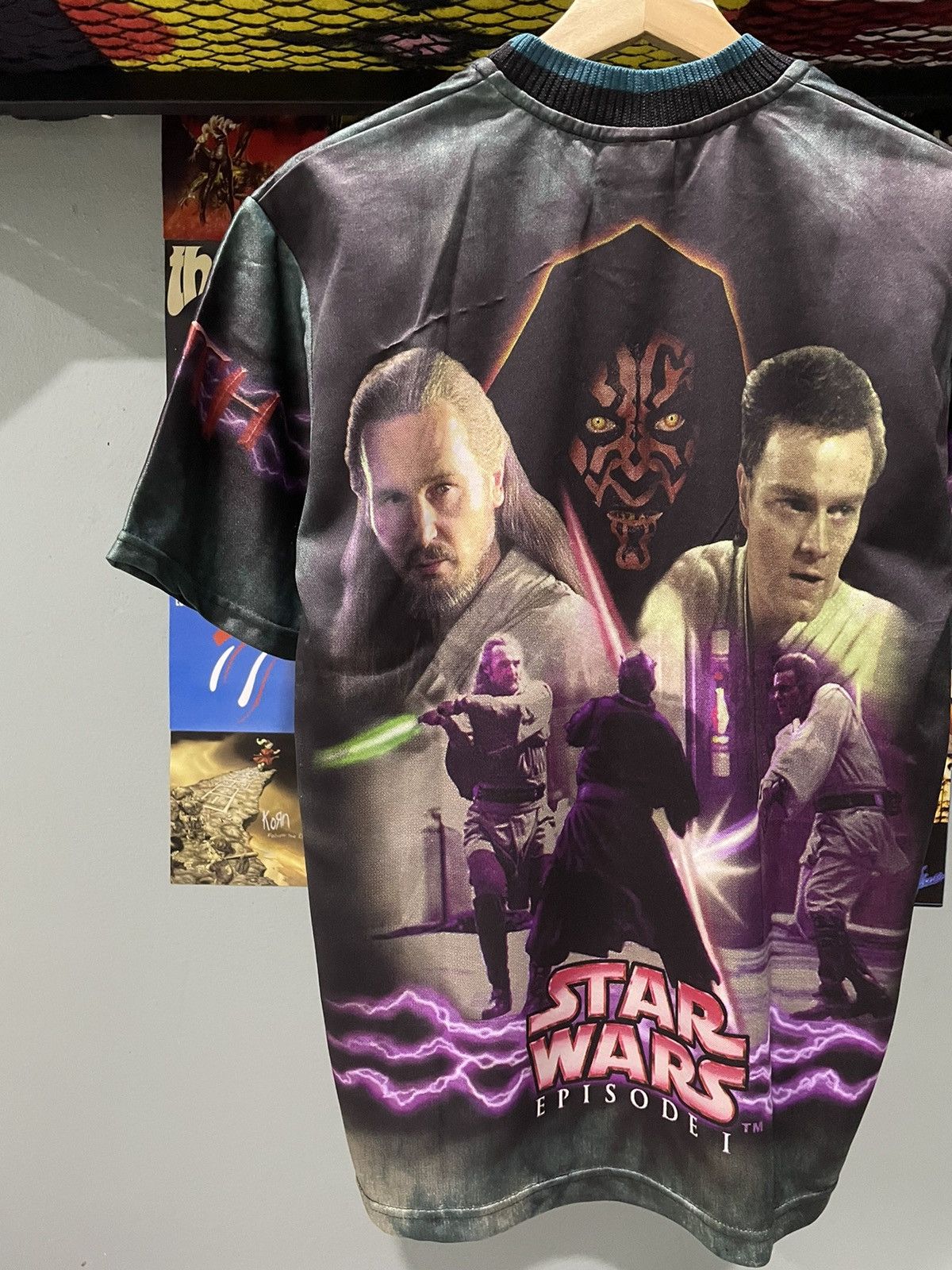 Star Wars Rare Vtg Star Wars Darth Maul AOP Size US S / EU 44-46 / 1 - 12 Thumbnail
