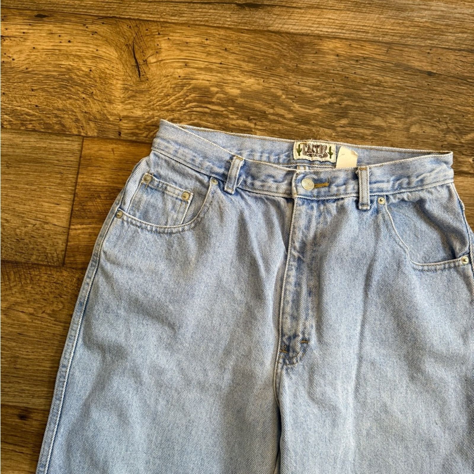 Vintage Vintage 90s Cactus High Waisted Stone Washed Jeans Size 30" / US 8 / IT 44 - 4 Thumbnail