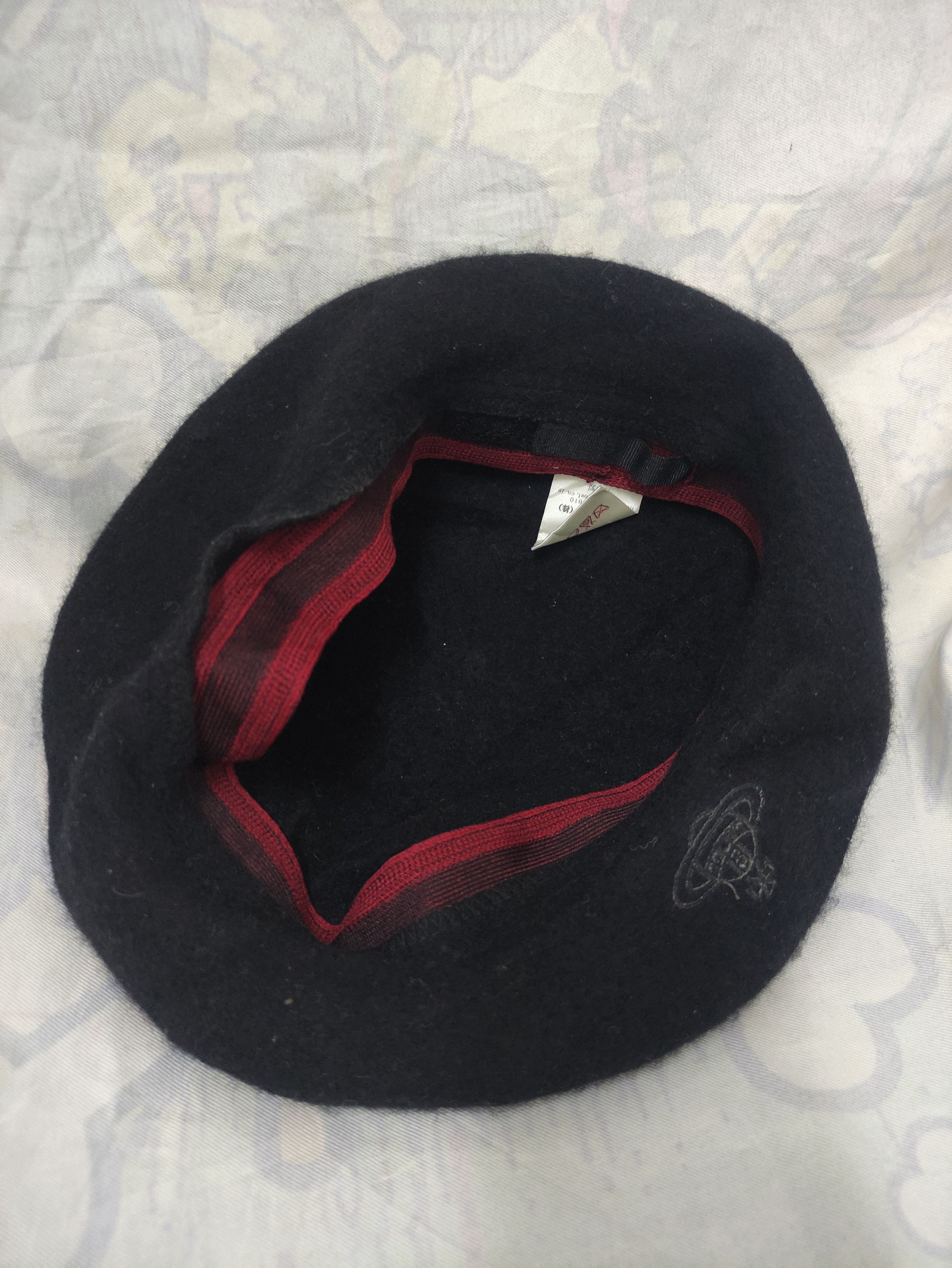 Vivienne Westwood VIVIENNE WESTWOOD WOOL BERET HAT Size ONE SIZE - 3 Thumbnail