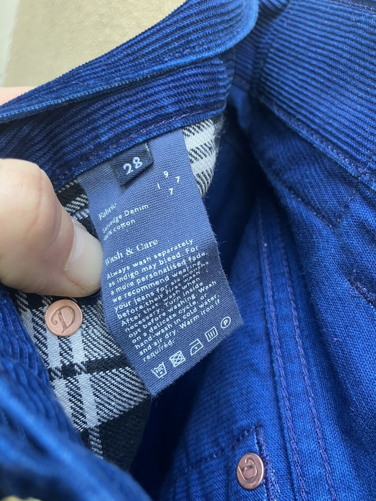 Drake's New Drake's indigo corduroy pants 28/44 Size US 28 / EU 44 - 4 Thumbnail