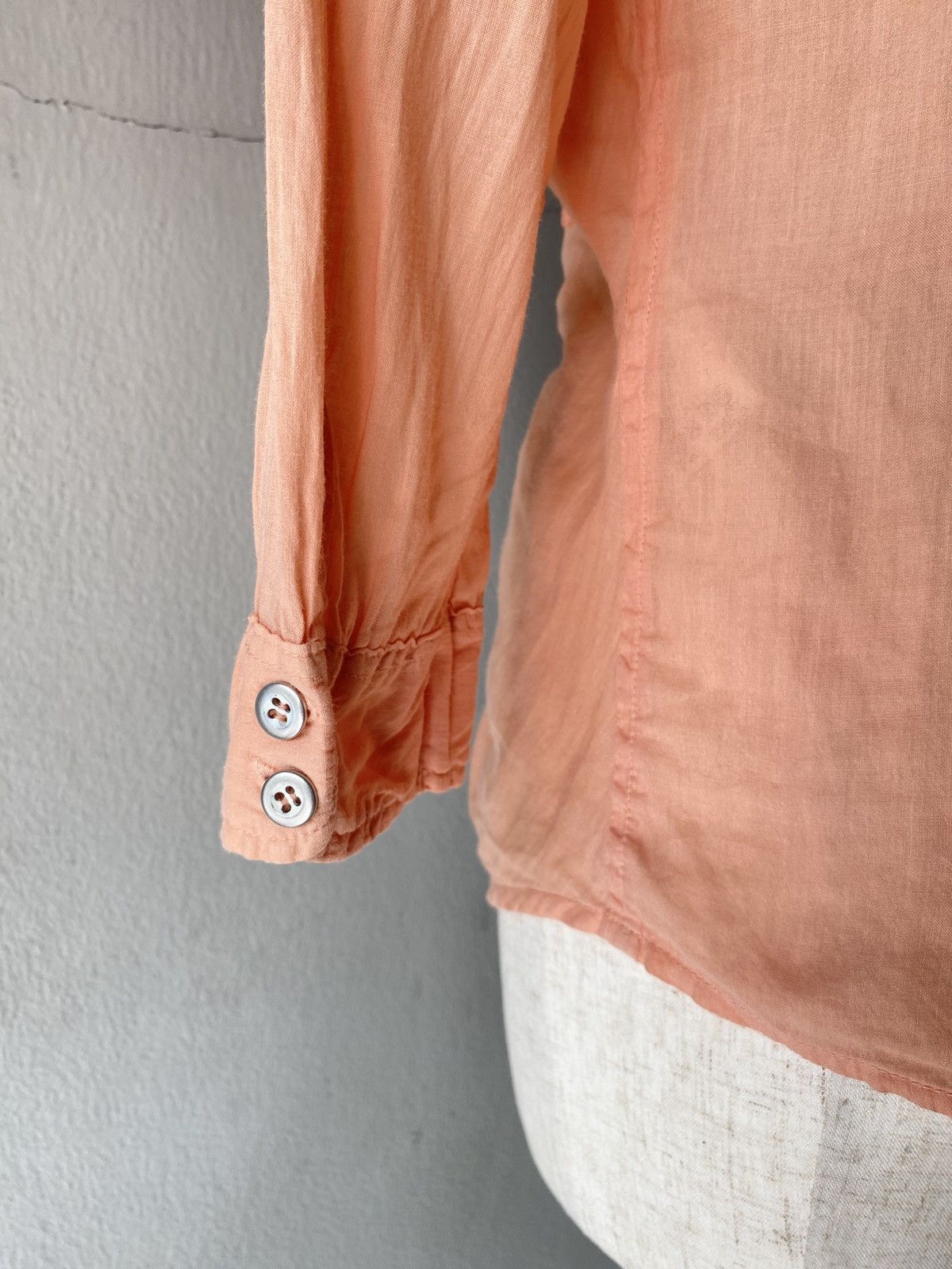 Marithe + Francois Girbaud MARITHE + FRANCOIS GIRBAUD Peach Ruffled Blouse Size M / US 6-8 / IT 42-44 - 19 Thumbnail