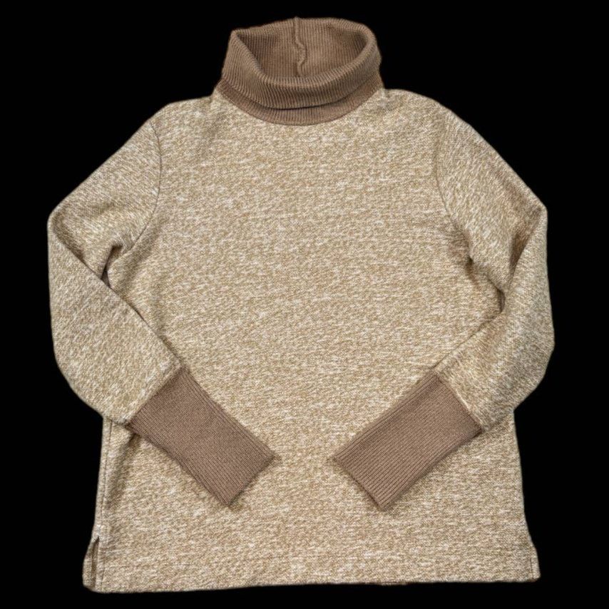 Lands' End Lands' End Brown/Tan Sweater | Size L Size L / US 10 / IT 46 - 1 Thumbnail