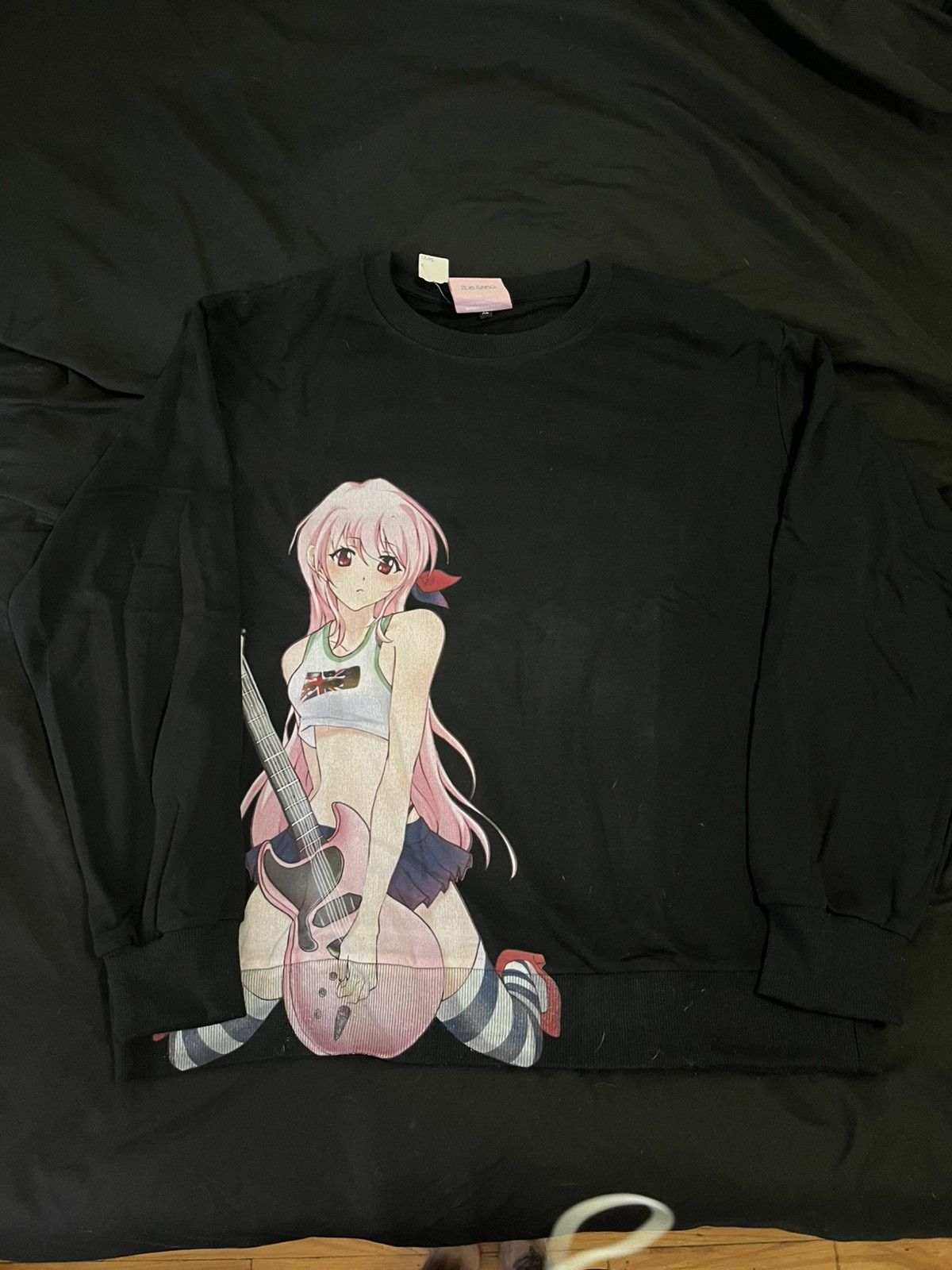 Son ludo anime guitar girl crewneck + pink bag