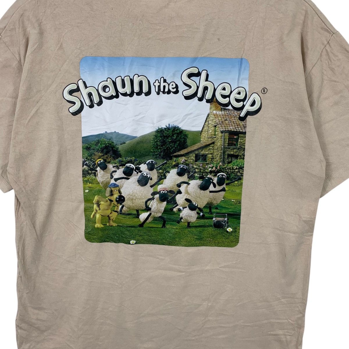 Vintage SHAUN THE SHEEP Cartoon Wallace Gromit Tee Shirt Top Size M / US 6-8 / IT 42-44 - 5 Thumbnail