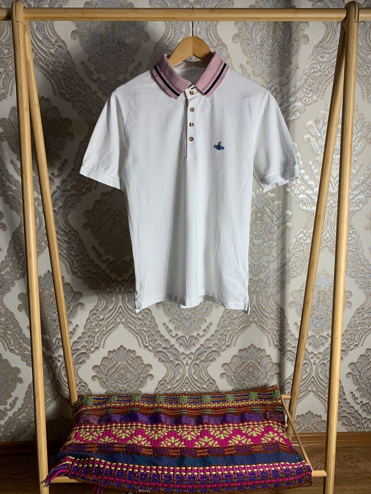 Pre-owned Vivienne Westwood Polos Luxury Y2k Drill In White
