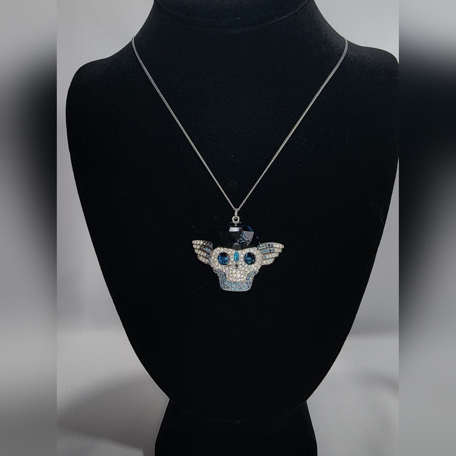 Swarovski Swarovski Silver Skull Pendant Necklace Size ONE SIZE - 4 Thumbnail