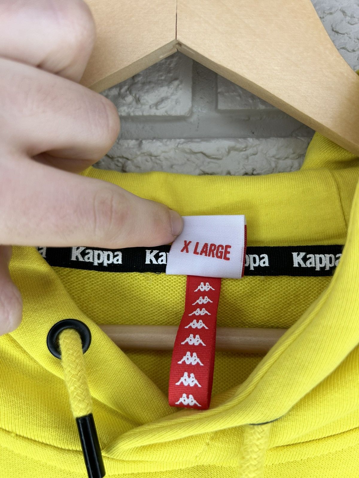 Kappa Kappa Banda Hurtado Yellow And Black Hoodie Size US L / EU 52-54 / 3 - 7 Thumbnail