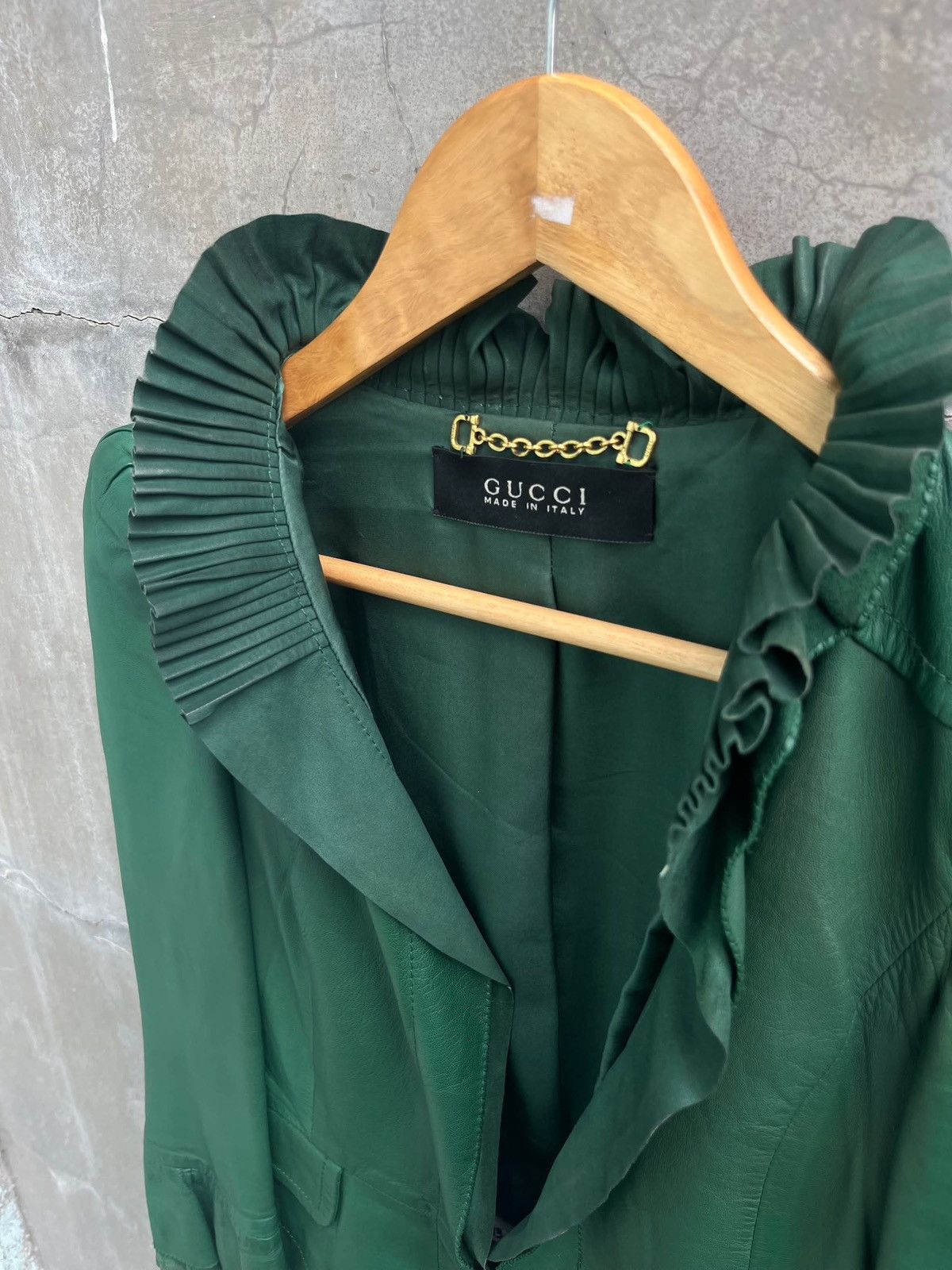 Gucci Leather Evening Jacket Size S / US 4 / IT 40 - 4 Thumbnail