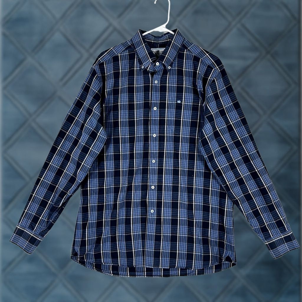 Southern Tide Southern Tide Button-Up Shirt Mens L Blue Plaid Long Sleeve Regular Fit Top Size US L / EU 52-54 / 3 - 1 Thumbnail