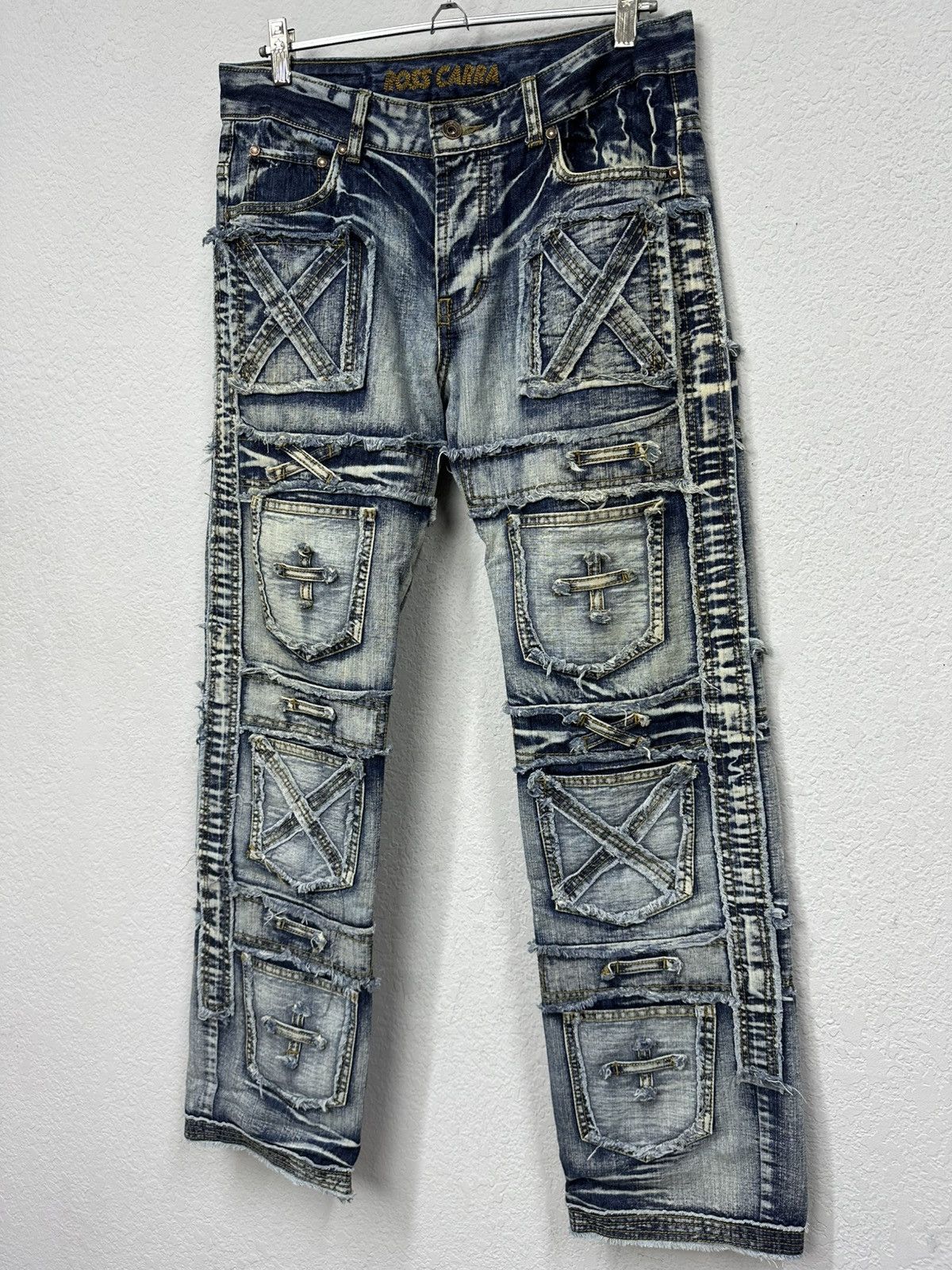 Japanese Brand Vintage Junya Watanabe Style Multi Pocket Cargo Jeans Pants Size US 32 / EU 48 - 8 Thumbnail