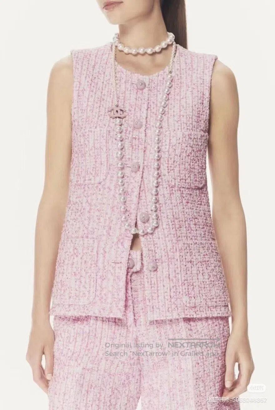 Chanel Chanel Pink Shimmer Vest. Size S / US 4 / IT 40 - 9 Thumbnail