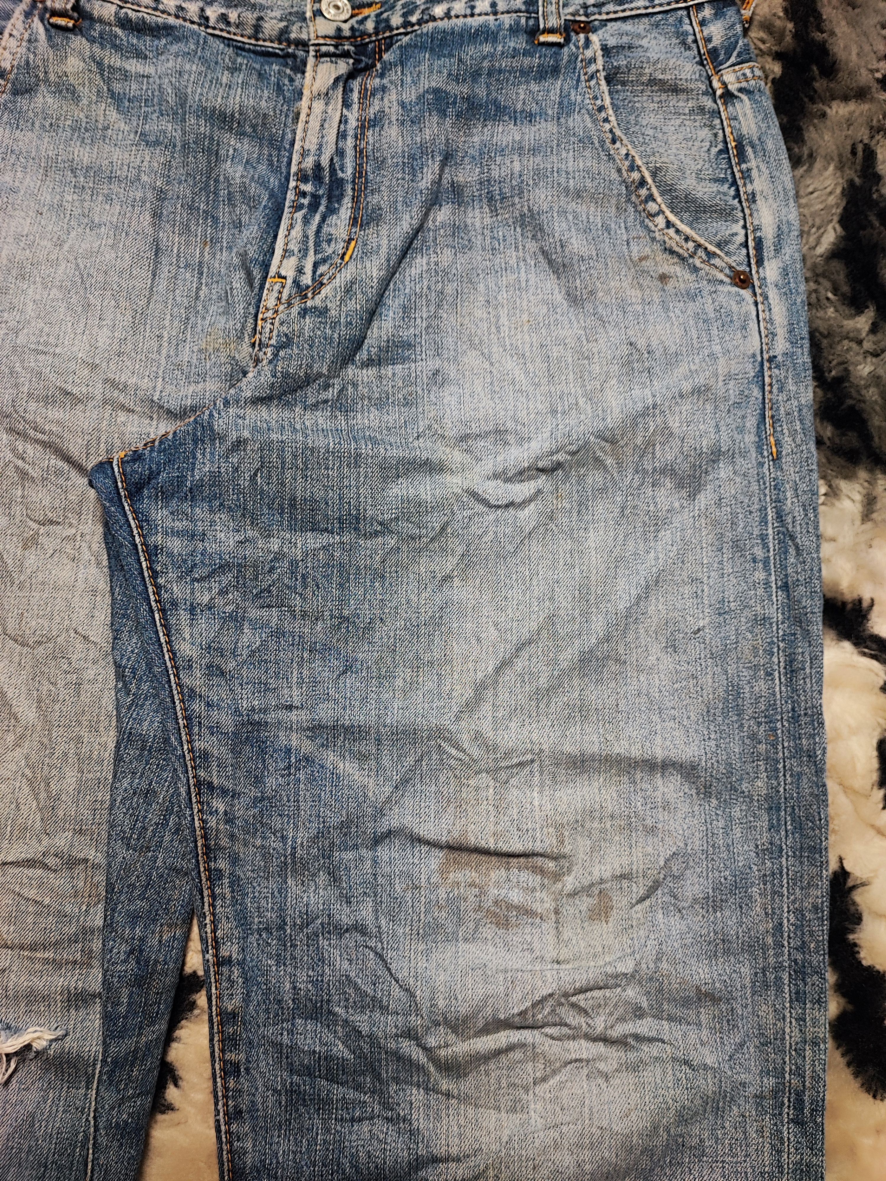 Hysteric Glamour RNA SLANG SELVEDGE DISTRESSED DENIM UNDERCOVER DESIGN Size US 30 / EU 46 - 6 Thumbnail