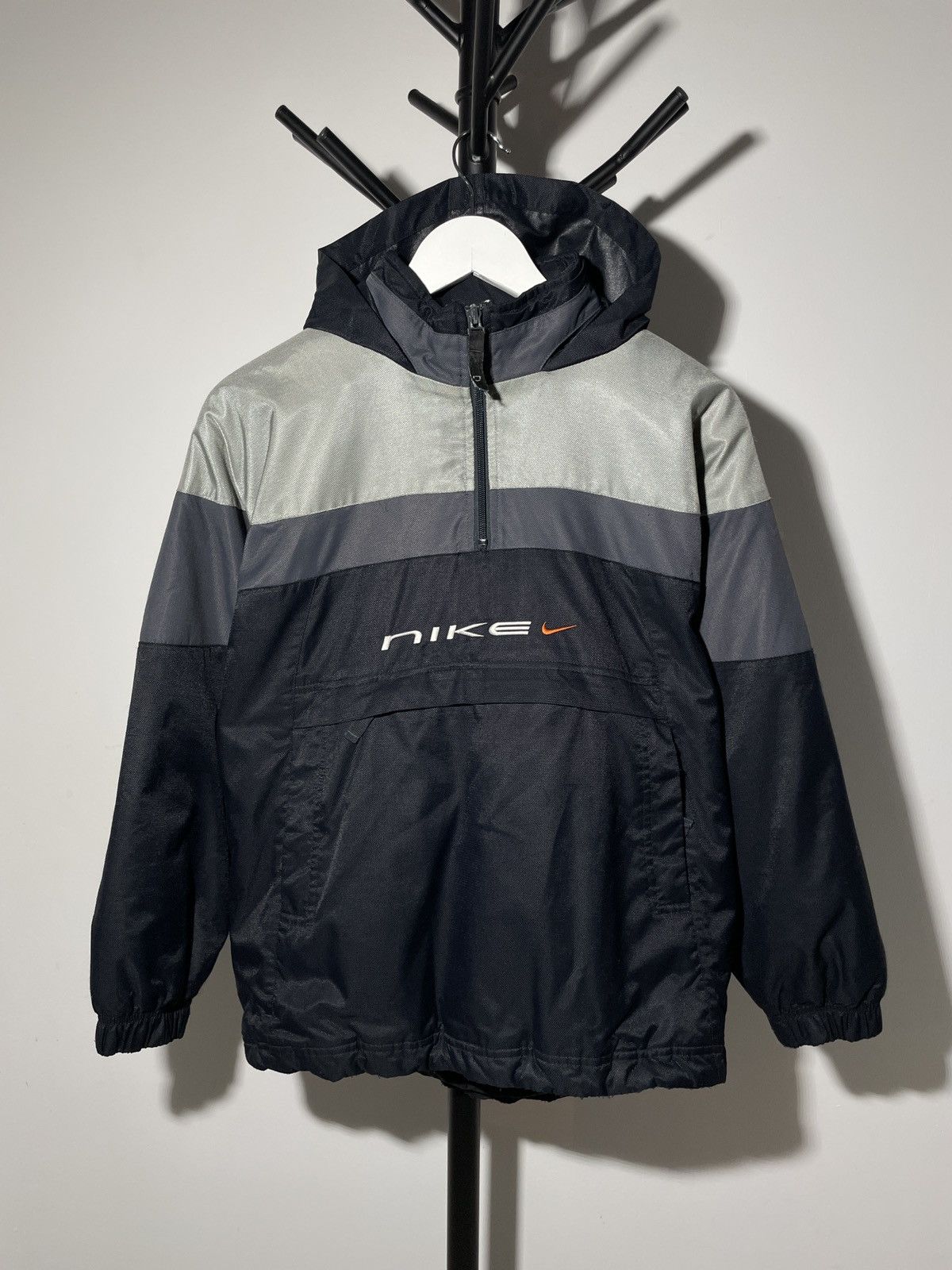 Nike × Streetwear × Vintage 90s Nike Vintage Center Swoosh Anorak 