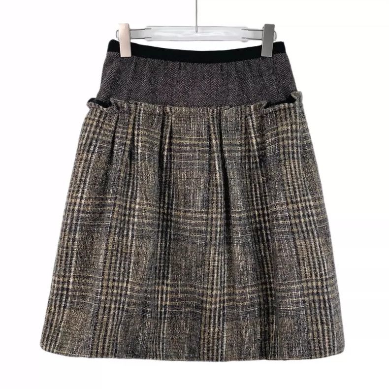 Louis Vuitton Louis Vuitton Brown mohair striped slouchy skirt Size 37" - 1 Thumbnail
