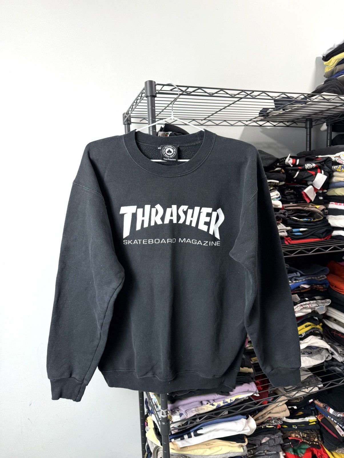 Thrasher 00’s Vintage Thrasher Magazine Sweatshirt Hook Ups Shortys Size US S / EU 44-46 / 1 - 1 Thumbnail