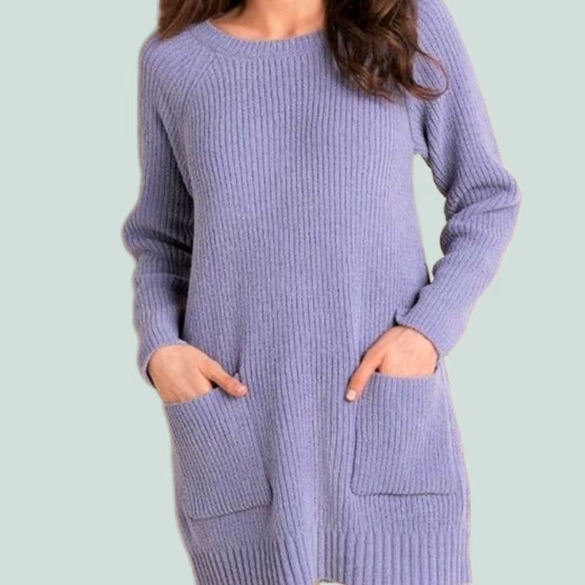 Soft Surroundings Soft Surroundings Cozy Chenille Tunic Sweater Pullover Lavender Women’s M Robe? Size M / US 6-8 / IT 42-44 - 1 Thumbnail