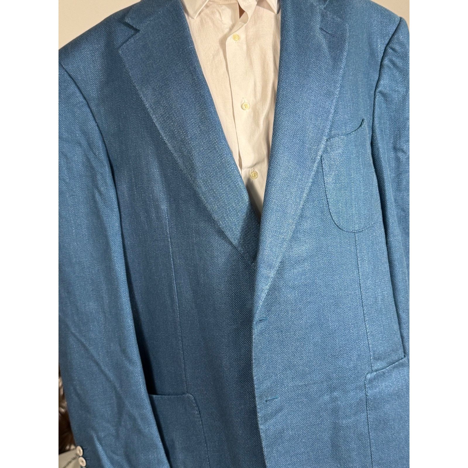 Tom Ford Tom Ford Turquoise Aqua Blue Silk Sport Jacket 64 54R XXXL Size 54R - 1 Thumbnail