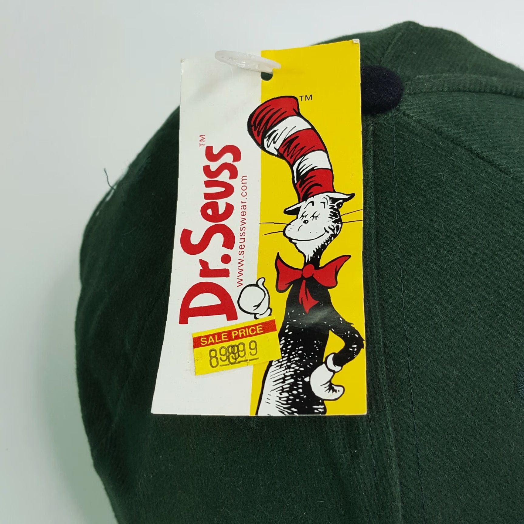 Vintage VTG Dr Seuss Green Eggs & Ham Snapback Hat Baseball Cap Sam I Am Book Green Twill Adjustable Men Hat Size ONE SIZE - 5 Thumbnail