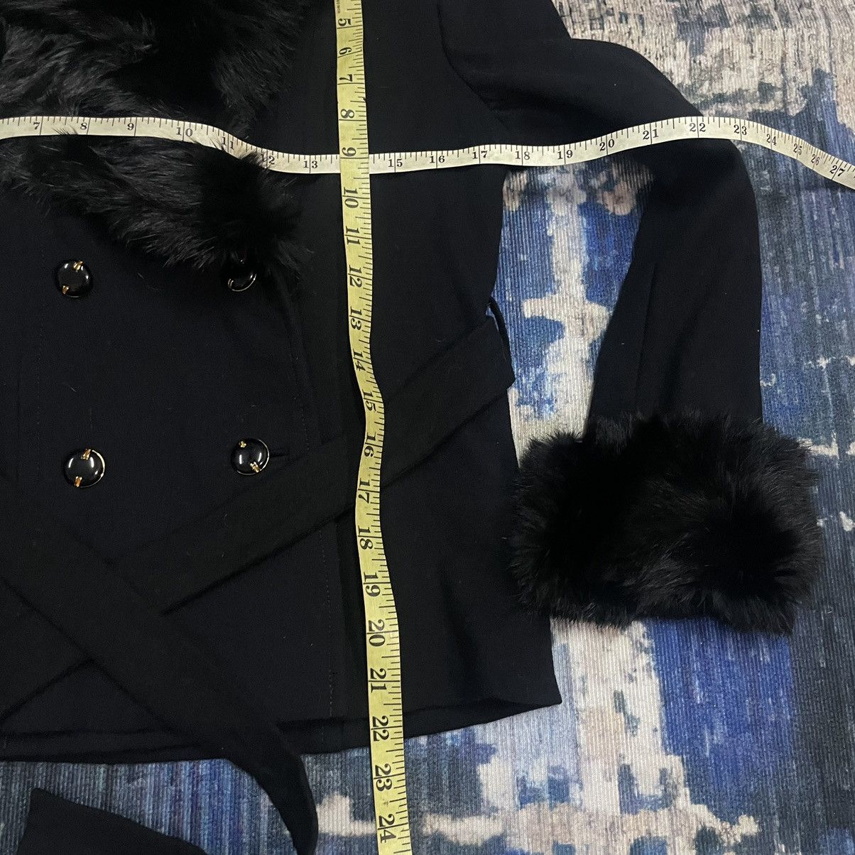 14th Addiction S.R. Gall Tokyo Gothic Punk Fur Coat Button Rick Owens Style Size XS / US 0-2 / IT 36-38 - 7 Thumbnail