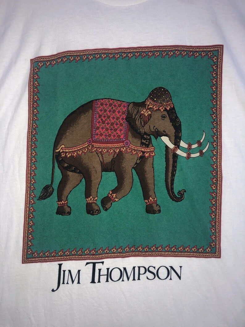Jim Thompson Vintage Jim Thompson Elephant Art T-Shirt Size US M / EU 48-50 / 2 - 2 Thumbnail