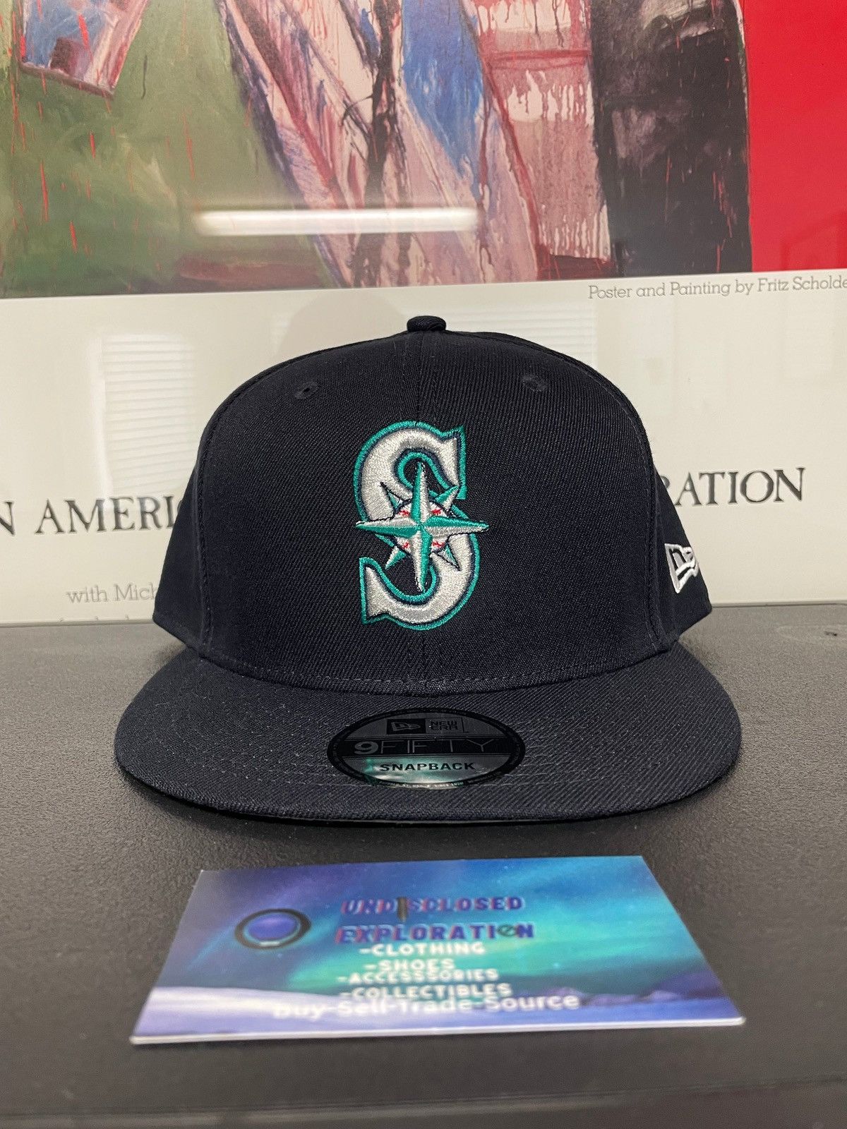 New Era Seattle Mariners navy blue new era hat Size ONE SIZE - 1 Thumbnail