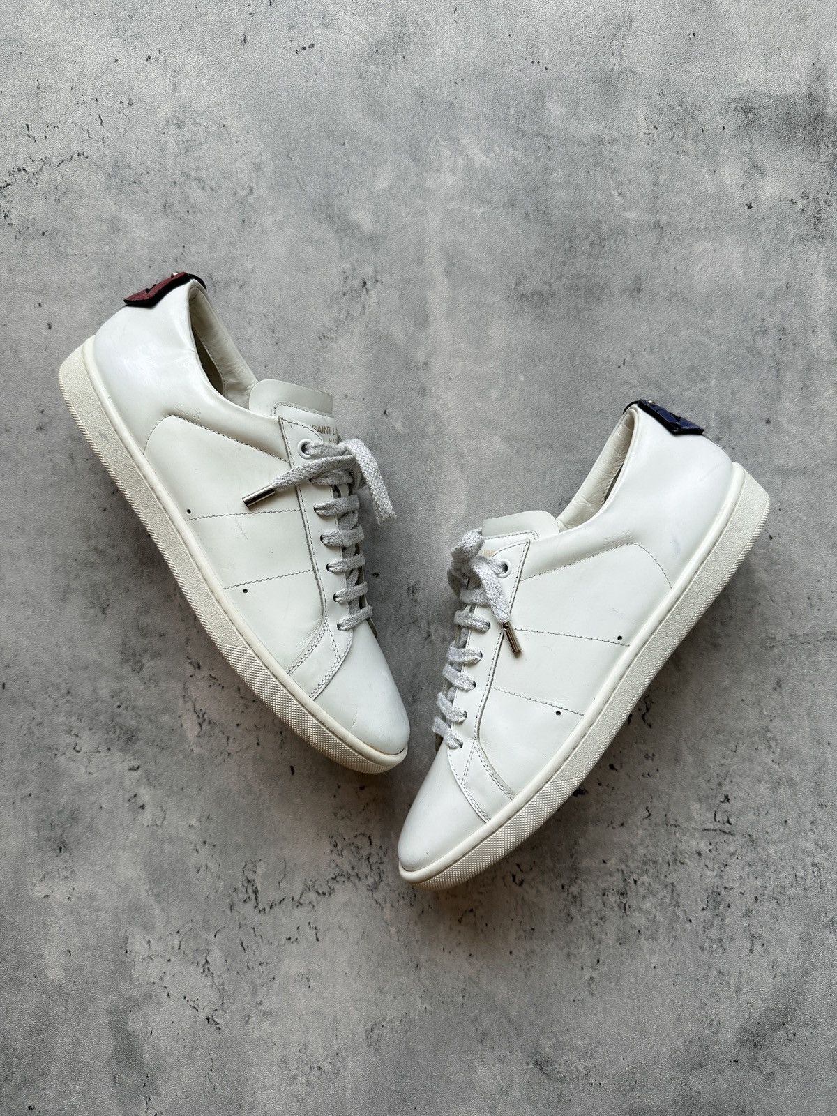 Saint Laurent Paris HEDI SLIMANE | SL/01 “LIPS” COURT CLASSIC SIGNATURE LOW TOP Size US 5.5 / EU 38 - 9 Thumbnail