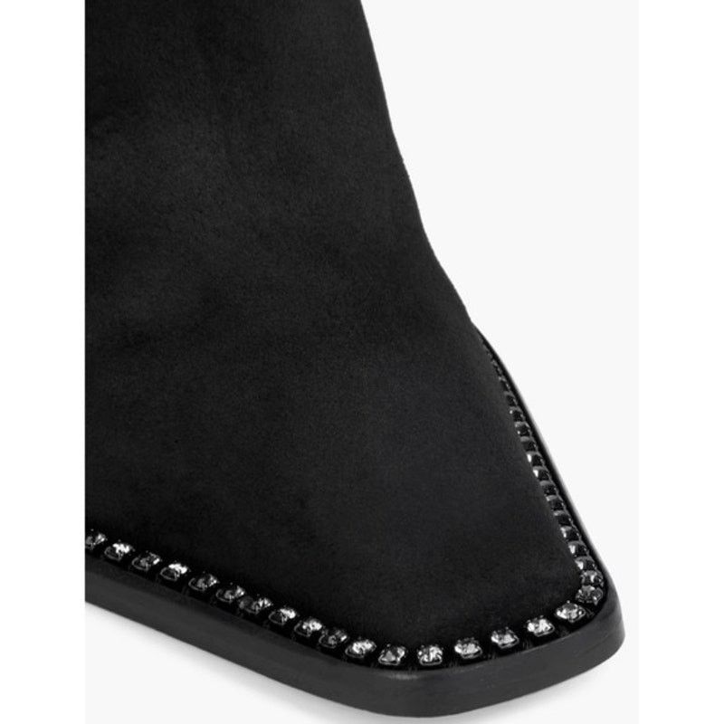 Jimmy Choo Jimmy Choo Brecken Black Suede Crystal Booties - Size 8.5 Size US 8.5 / IT 38.5 - 4 Thumbnail