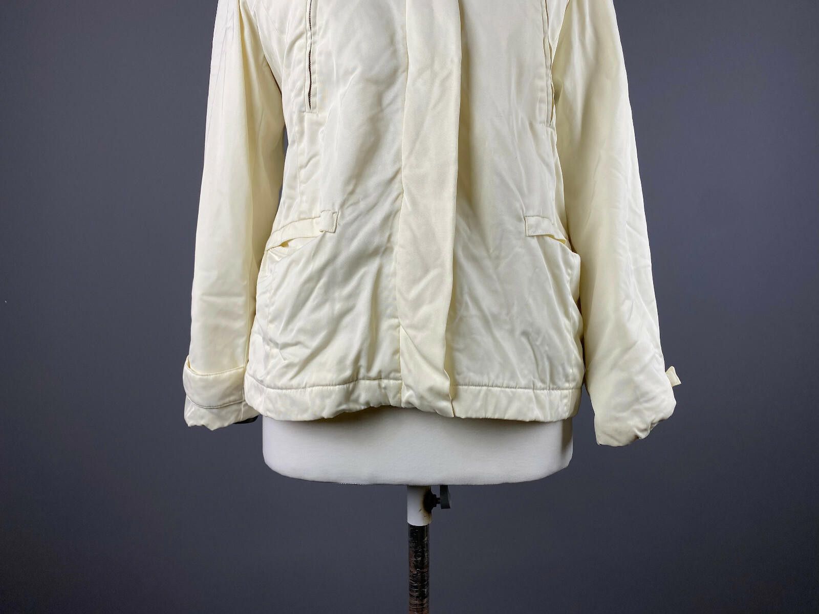 Designer Weekend Max Mara White Full Zip Nylon Hooded Jacket Size 6 Size M / US 6-8 / IT 42-44 - 3 Thumbnail