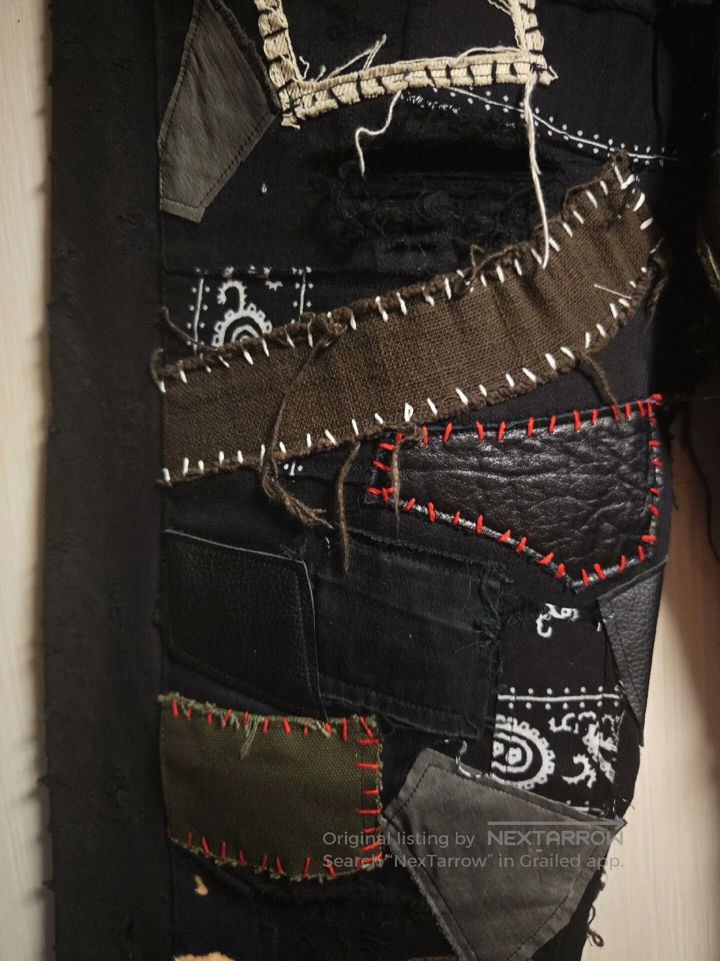 DEPARTMENT5 unique handmade patchwork punk pants. Size US 44 / EU 60 - 3 Thumbnail