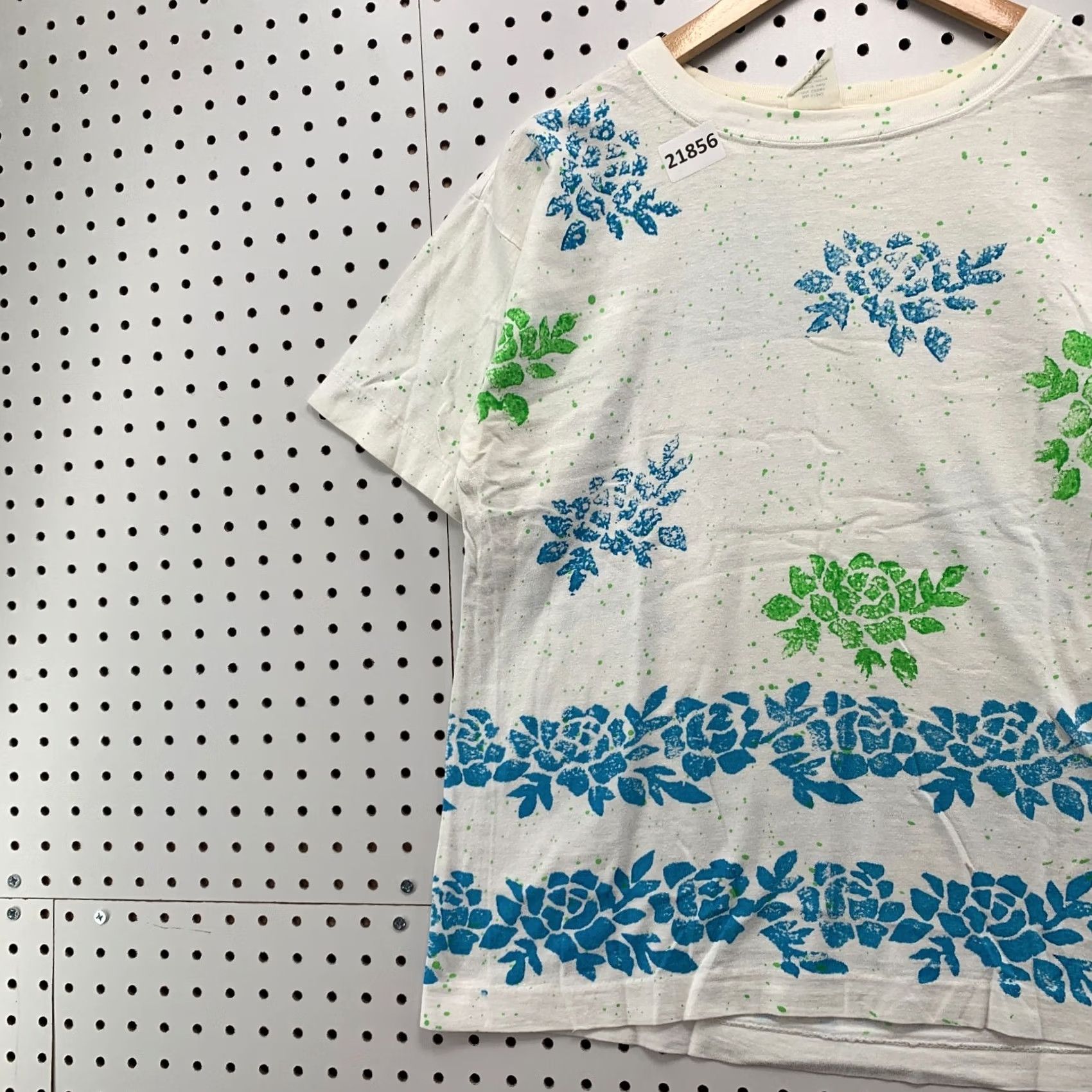 Vintage VINTAGE Floral AOP Shirt White L Womens 90s Flower All Over Print 21x25 Single Stitch Shirt Women Size L / US 10 / IT 46 - 3 Thumbnail