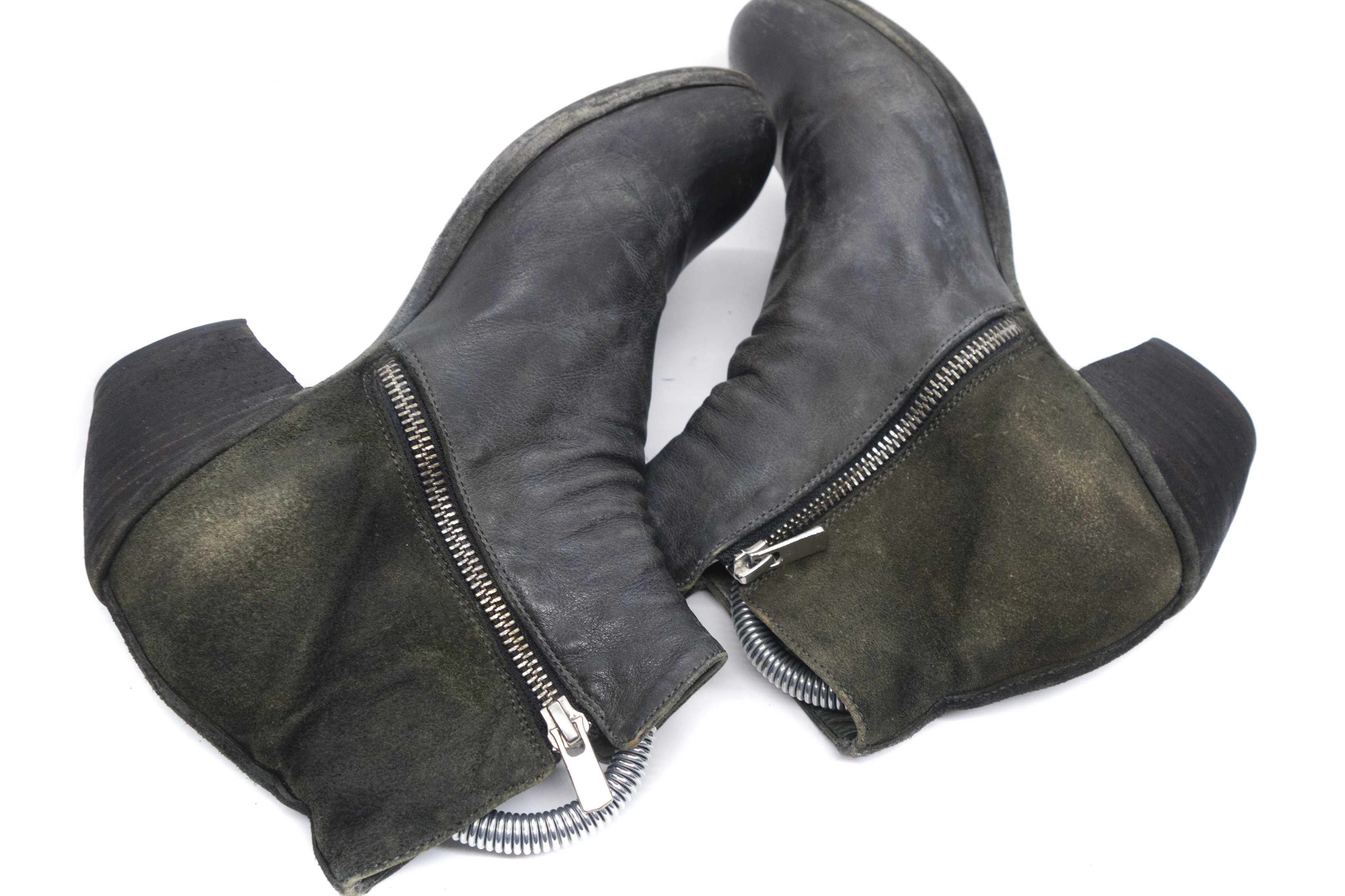 Officine Creative Faded Ankle Leather Boots Size US 8.5 / IT 38.5 - 5 Thumbnail
