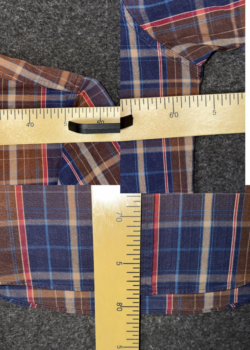 Vtg PRL Corduroy Collar Plaid Hunting Field Shirt Size M image 4
