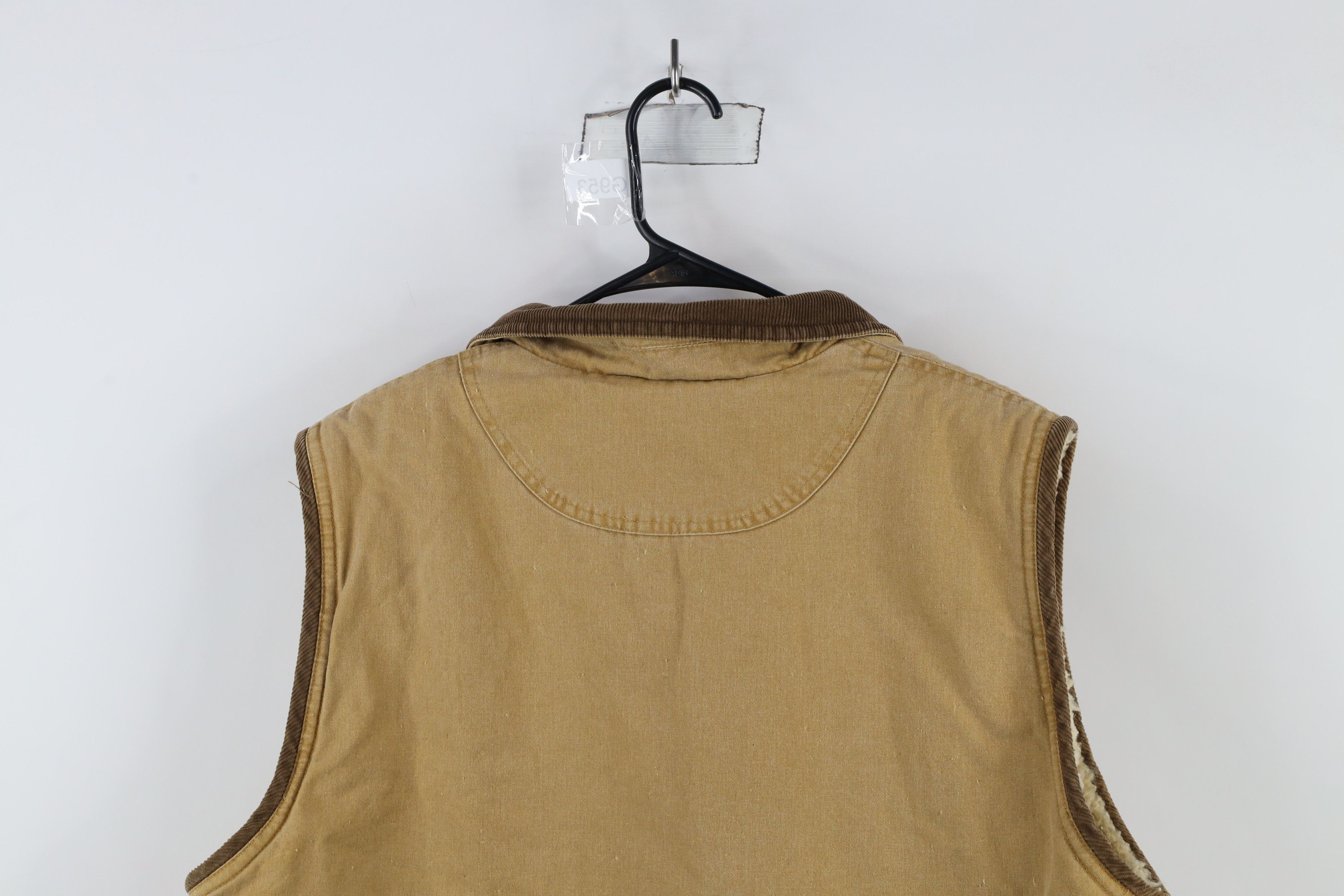 Vintage × Wrangler Vintage 90s Wrangler Pile Fleece Lined Trucker Vest Jacket Size US L / EU 52-54 / 3 - 12 Thumbnail