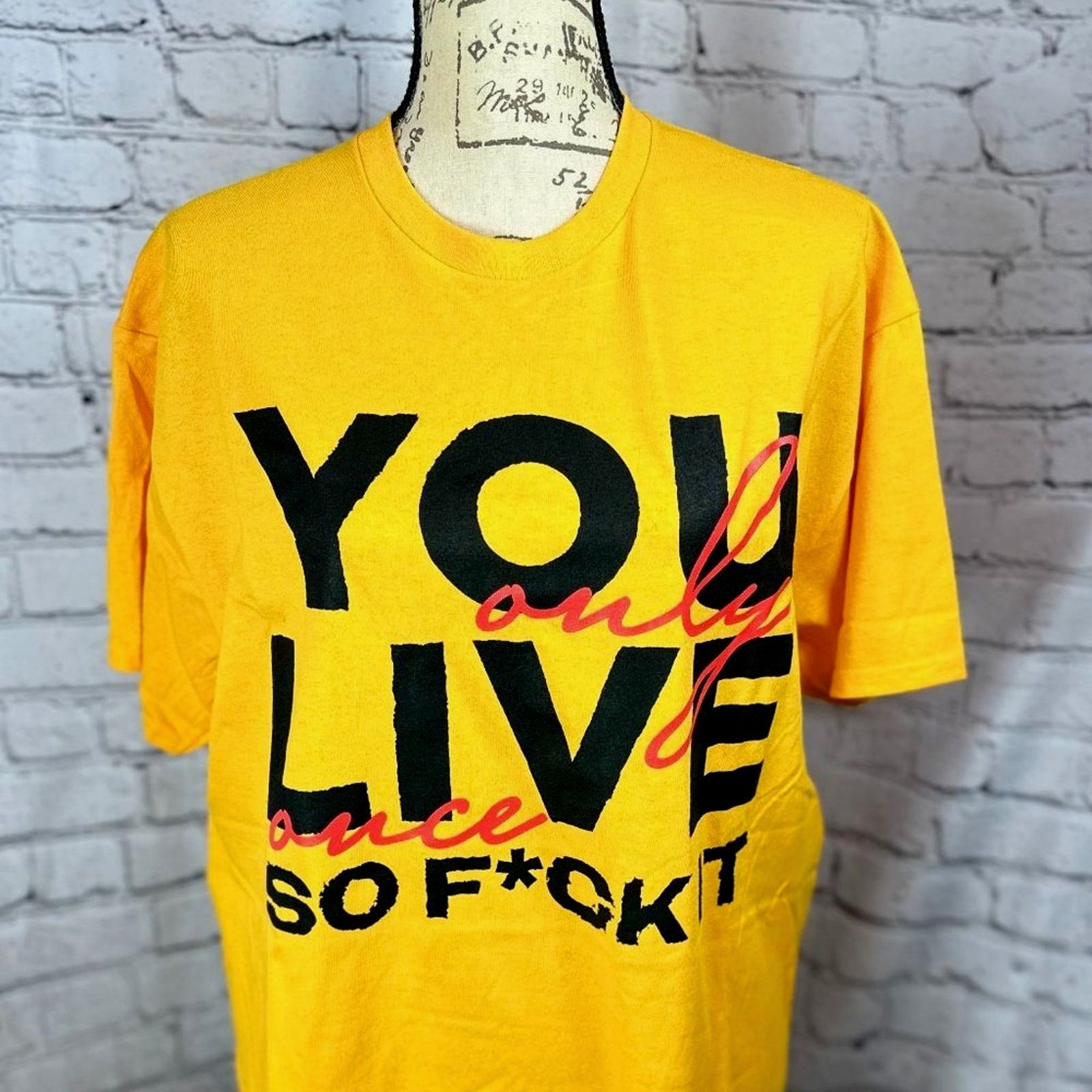 Other You only Live once, so f*ck it Tee Shirt - L Size L / US 10 / IT 46 - 2 Thumbnail