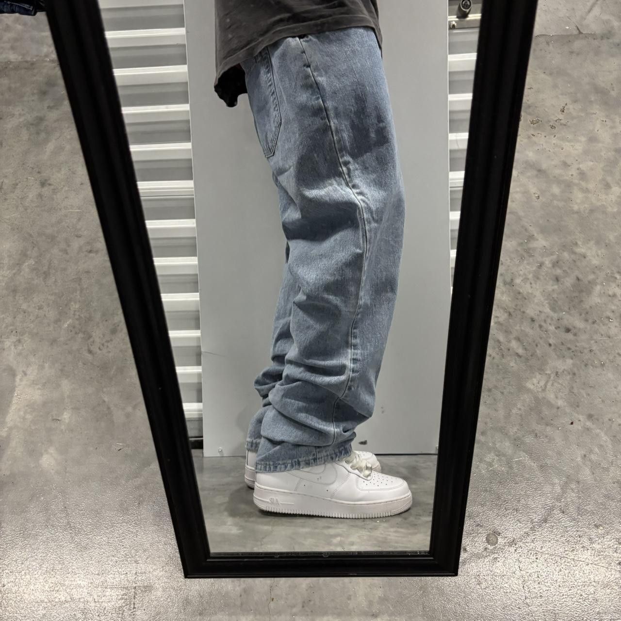Japanese Brand × Vintage Crazy Vintage Y2K/2000s Light Wash Essential Denim Jeans! Size US 34 / EU 50 - 2 Thumbnail