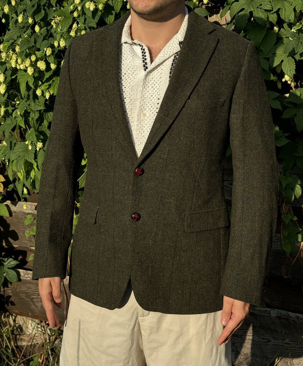 Gant Gant tweed blazer 2 button wool Size 42R - 1 Thumbnail