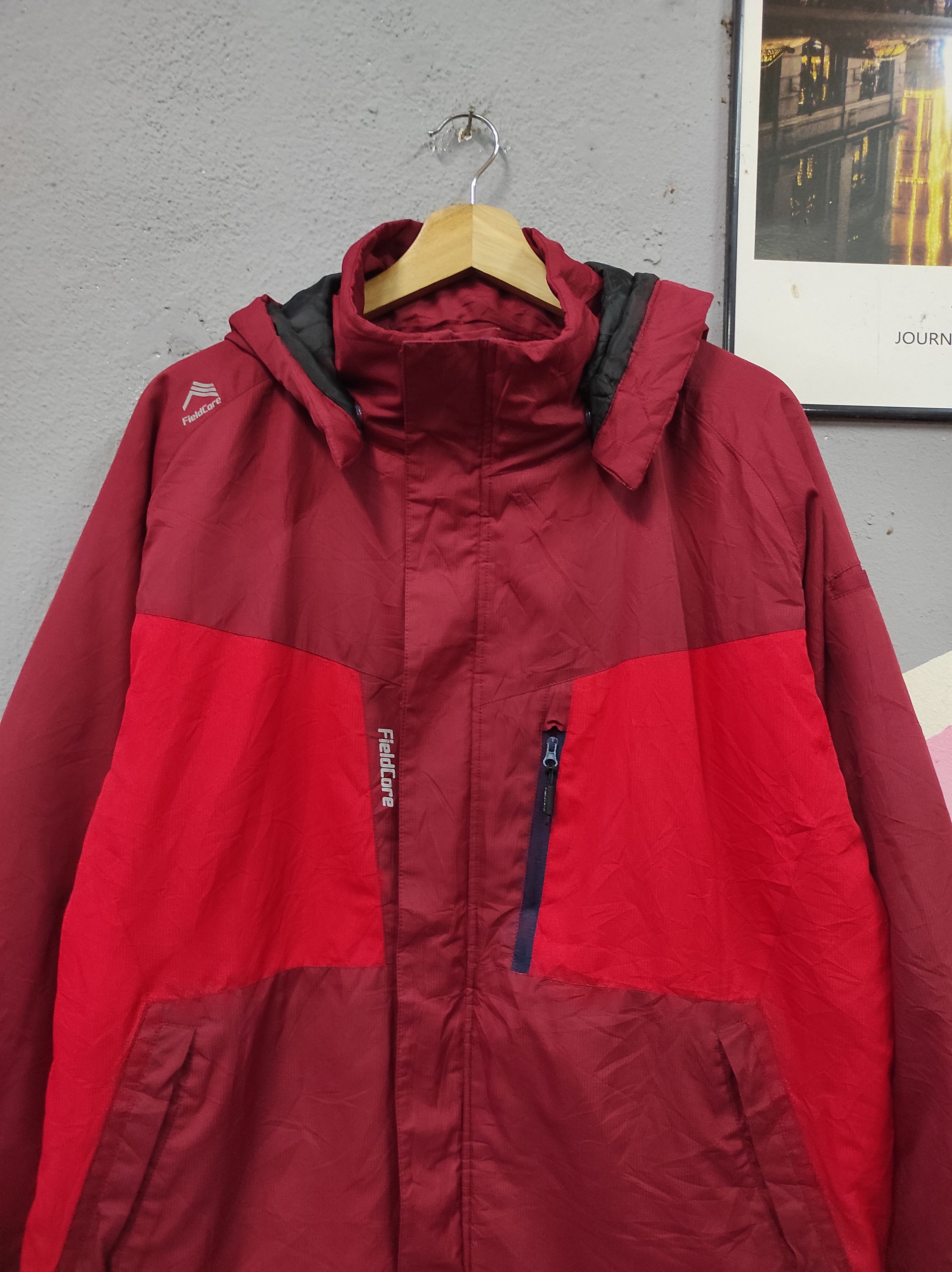 Japanese Brand FIELDCORE WINDPROOF JACKET HOODED Size US XL / EU 56 / 4 - 3 Thumbnail