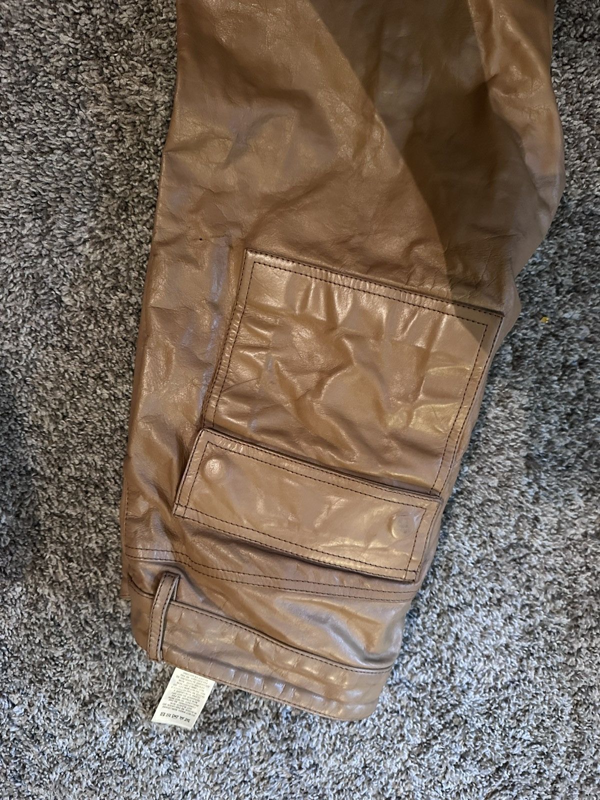Rick Owens RICK OWENS MENS LAMB SKIN TROUSERS Size US 30 / EU 46 - 2 Thumbnail
