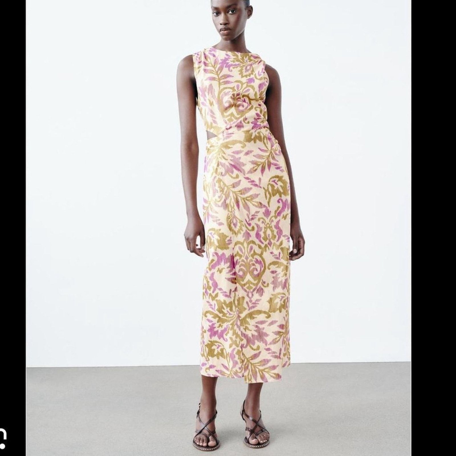 Zara Zara floral printed mini dress size M NWOT | Grailed