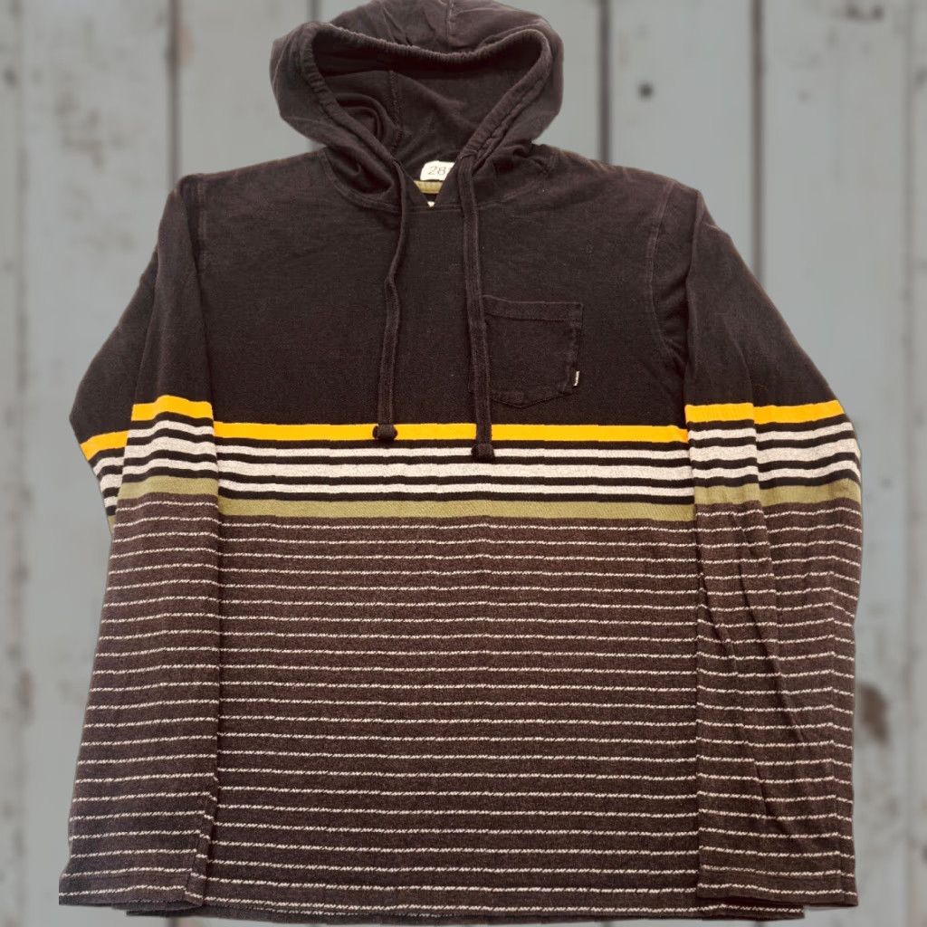 Billabong Billabong Hoodie Mens L Large Multicolor Striped Hooded Pullover Surfing Casual Sweater 2828 Size US L / EU 52-54 / 3 - 1 Thumbnail