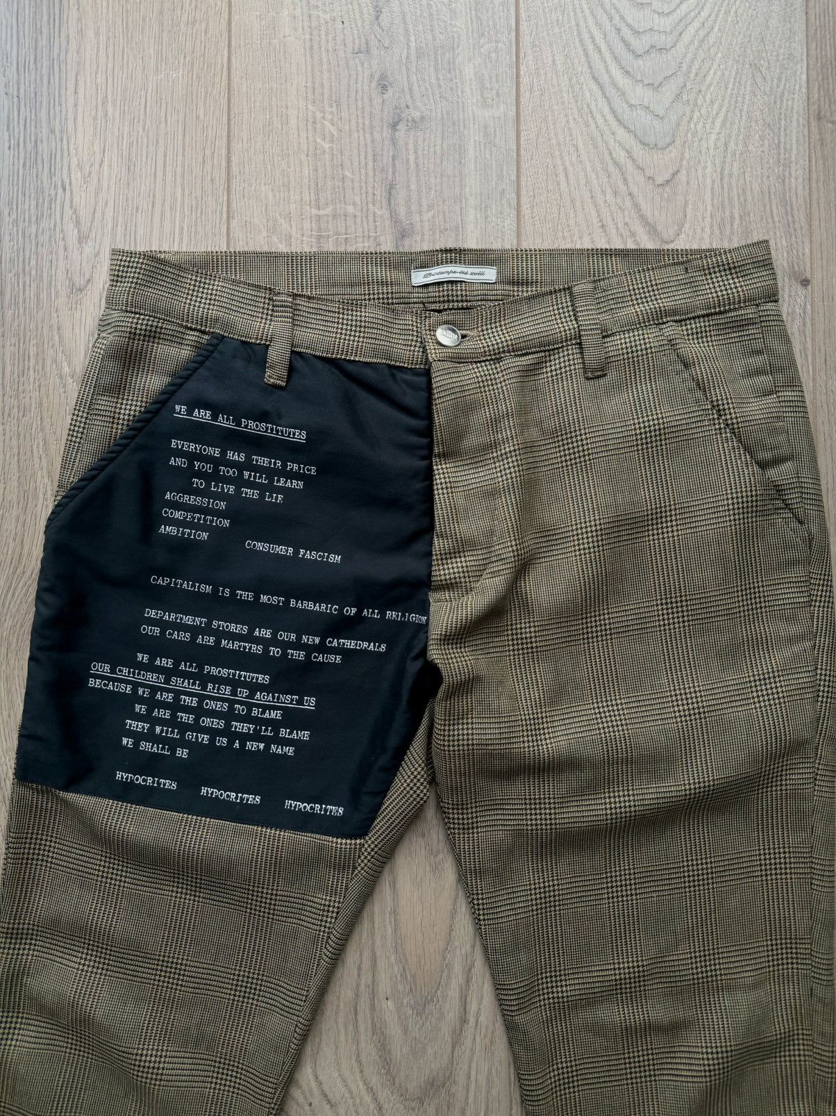 Enfants Riches Deprimes SS18 We Are All Prostitutes Patch Trouser Size US 34 / EU 50 - 3 Thumbnail