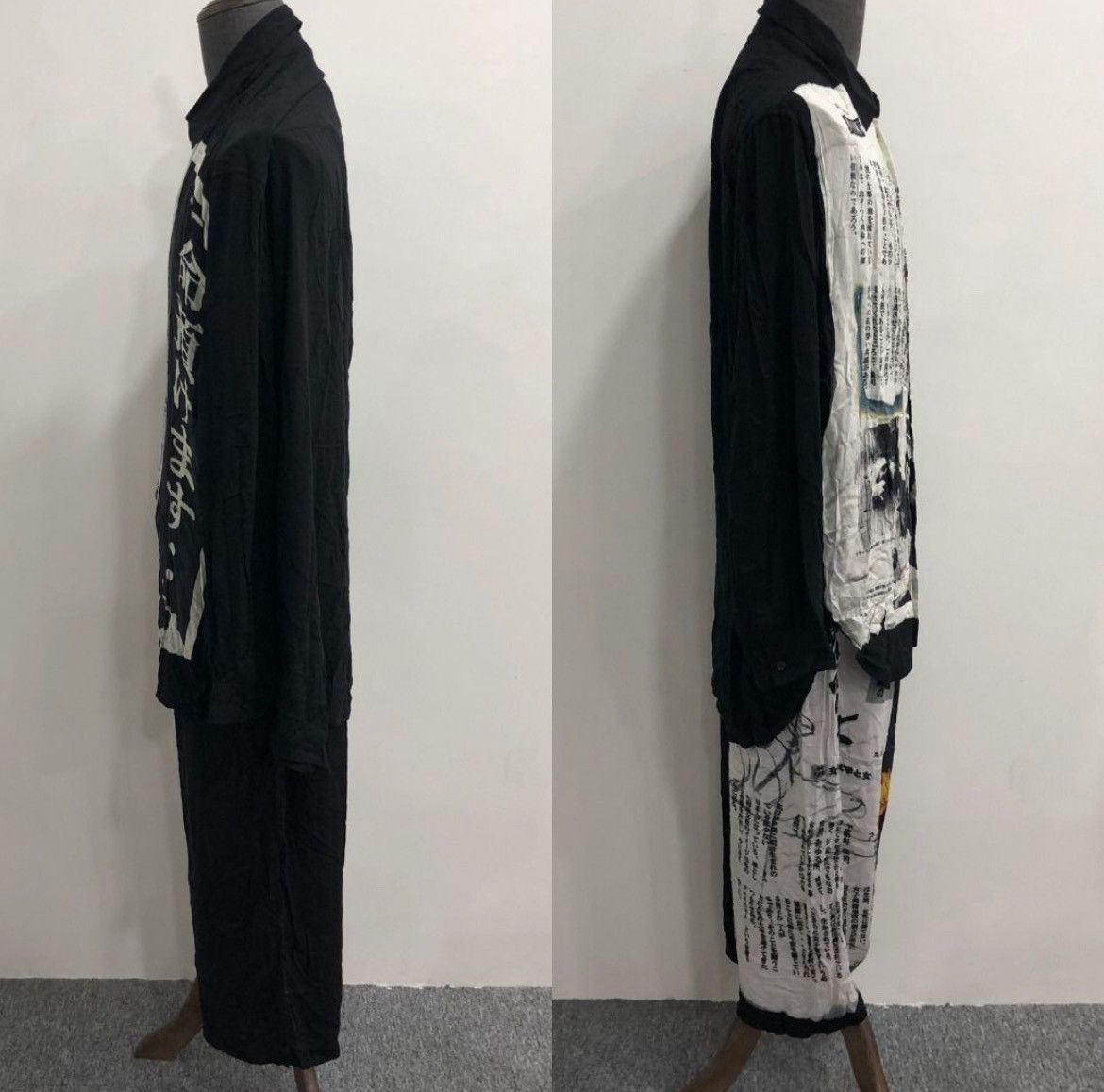 Authentic Yohji Yamamoto Black Scandal Clothes Set