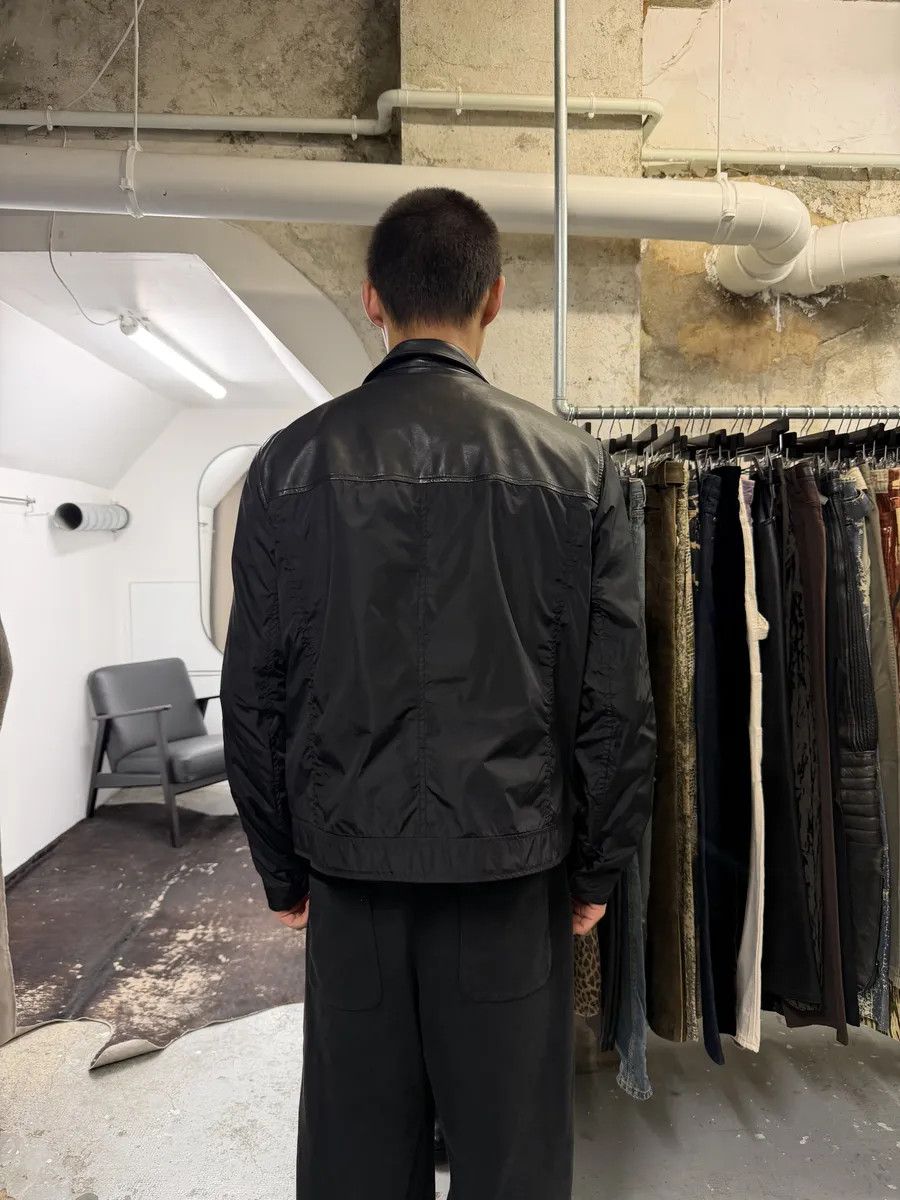 Prada SS2013 Prada Black Hybrid Leather Nylon Jacket Size US M / EU 48-50 / 2 - 5 Thumbnail