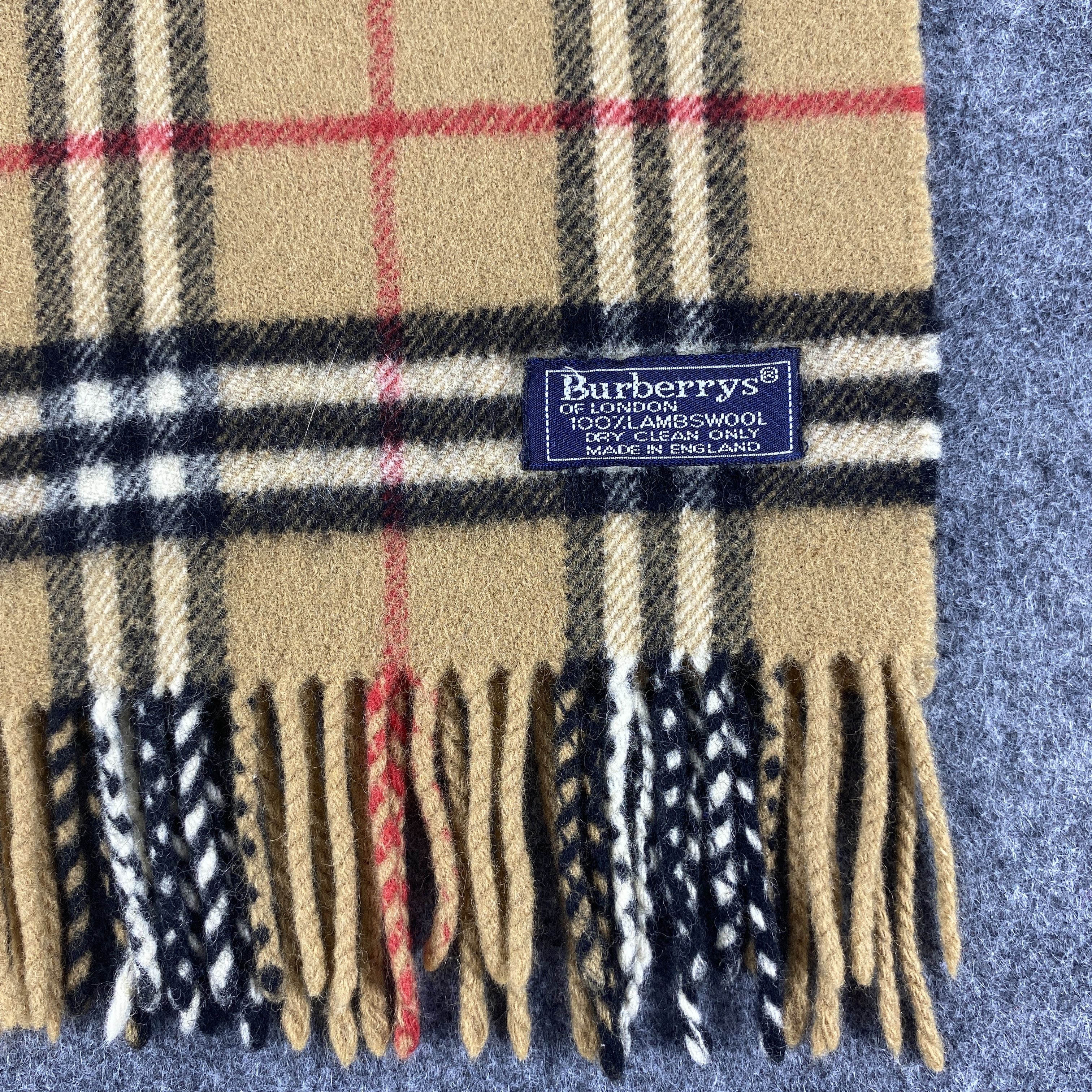 Burberry × Vintage GF10672 Burberry Scarf Neck Wear Muffler Nova Check Size ONE SIZE - 3 Thumbnail