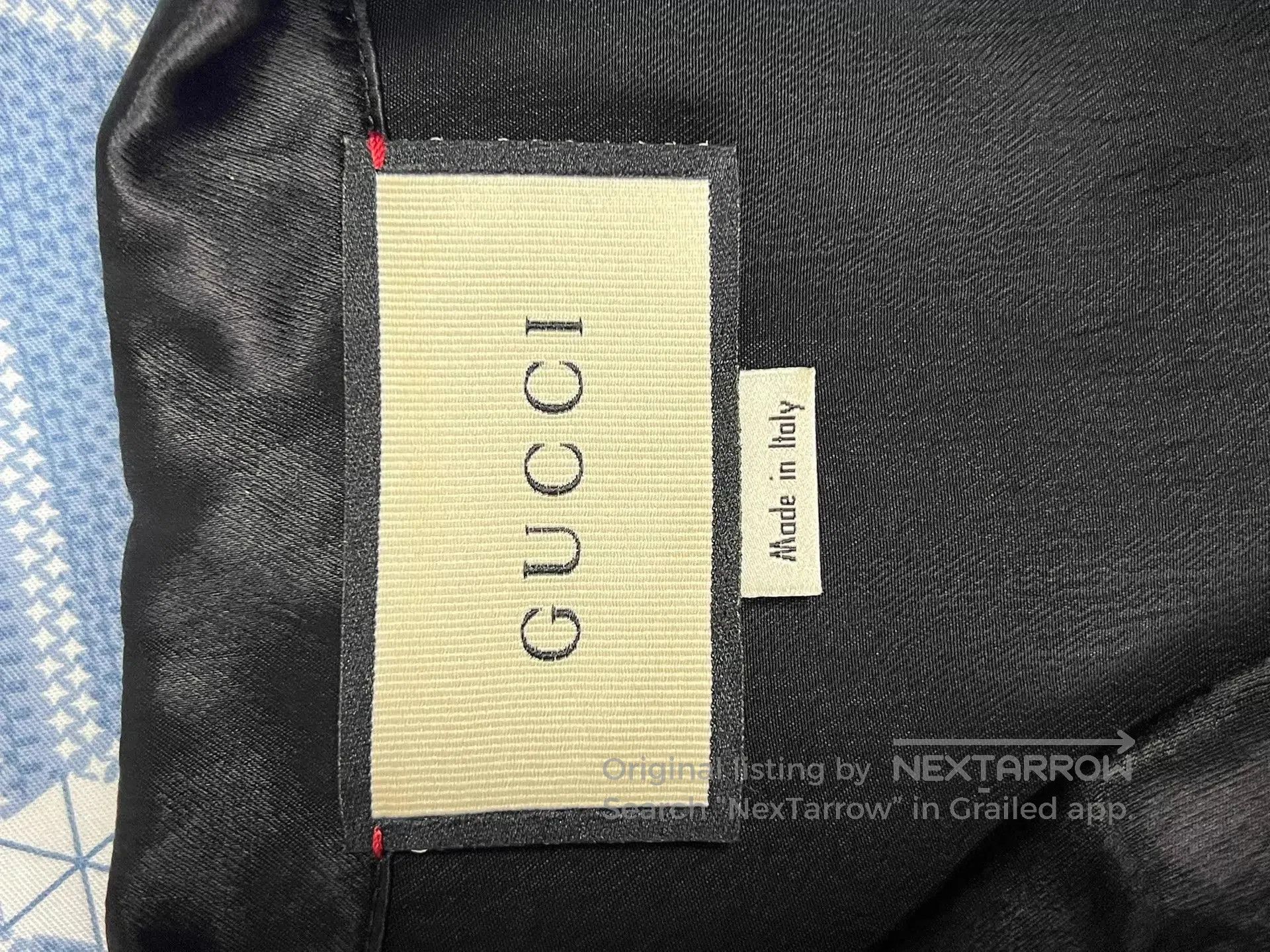 Gucci Black Short Sleeve Button-Up Shirt with Stripe Sleeves. Size US S / EU 44-46 / 1 - 6 Thumbnail