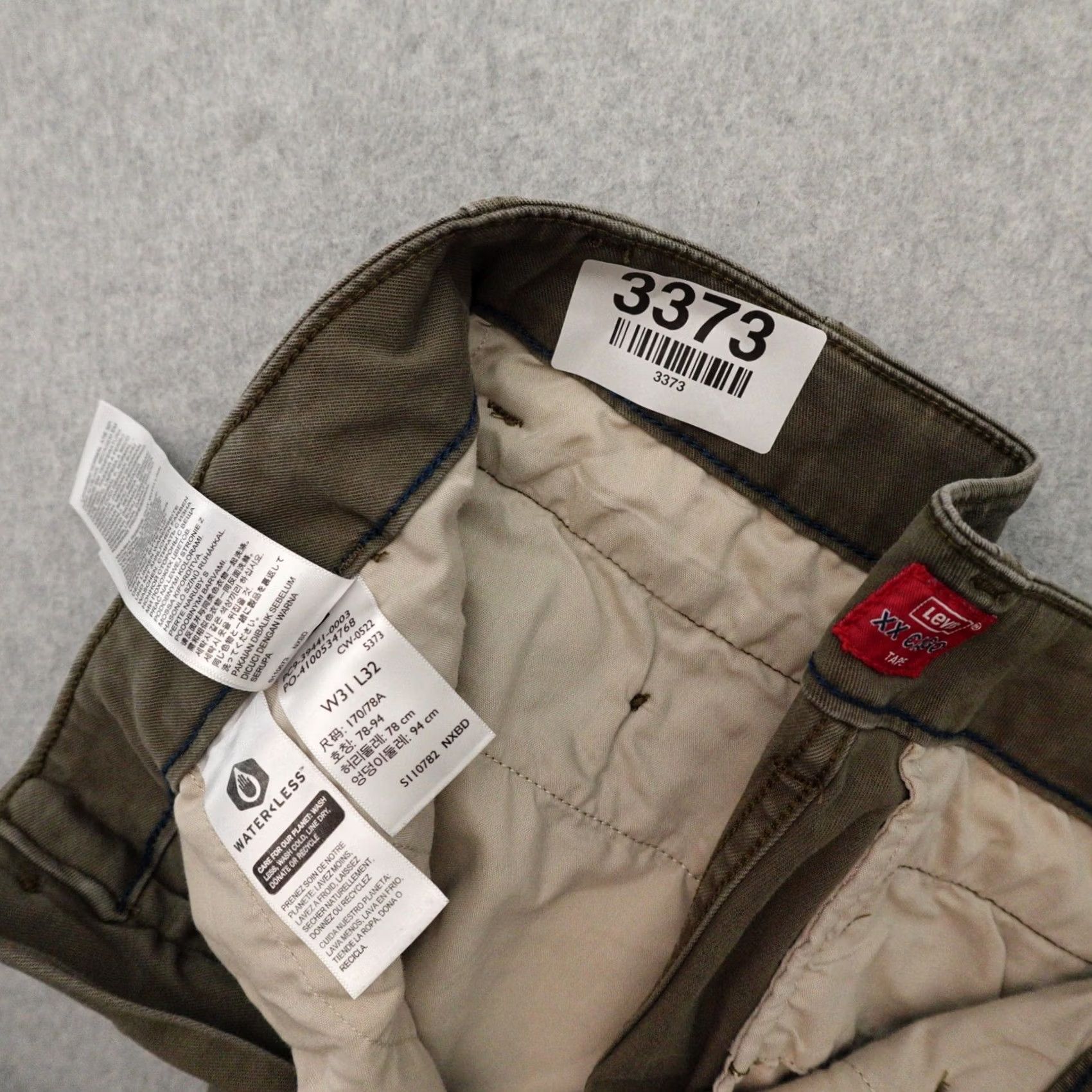Levi's LEVI’S XX CARGO Mens Small (31X30) Green Tapered Pants with Side Pockets Vintage? Size US 31 - 4 Thumbnail
